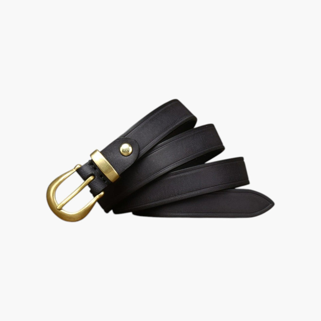 Cinturón retro de cuero genuino para mujer