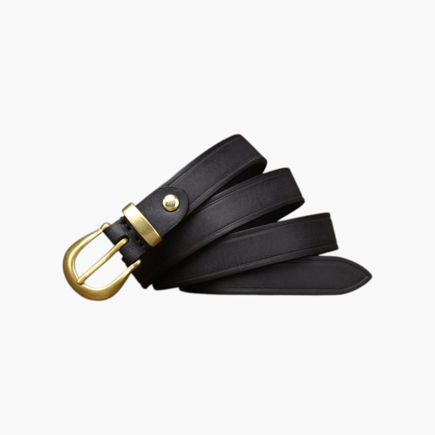 Cinturón retro de cuero genuino para mujer