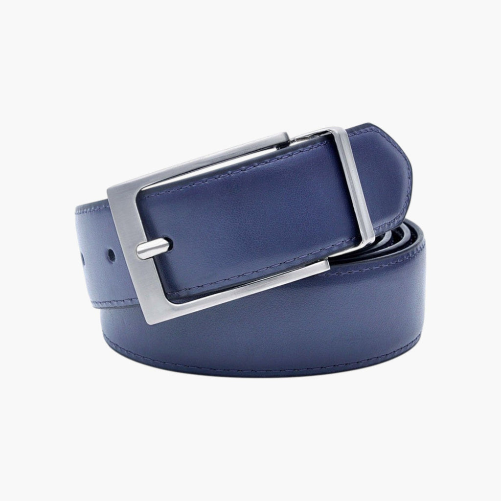 Cinturón de Piel Genuina Reversible para Hombre