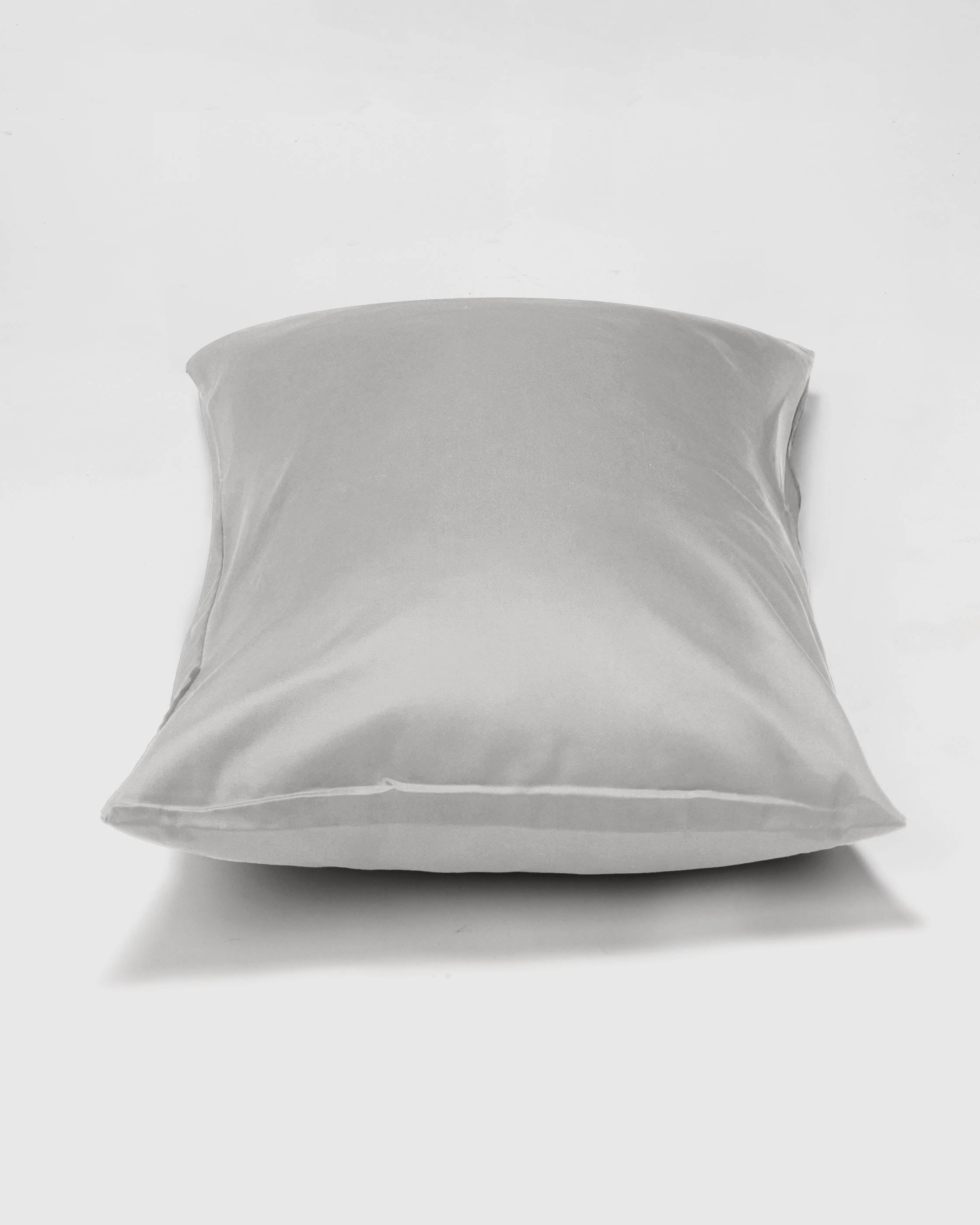 Funda de almohada - satén 300 hilos (Gris)