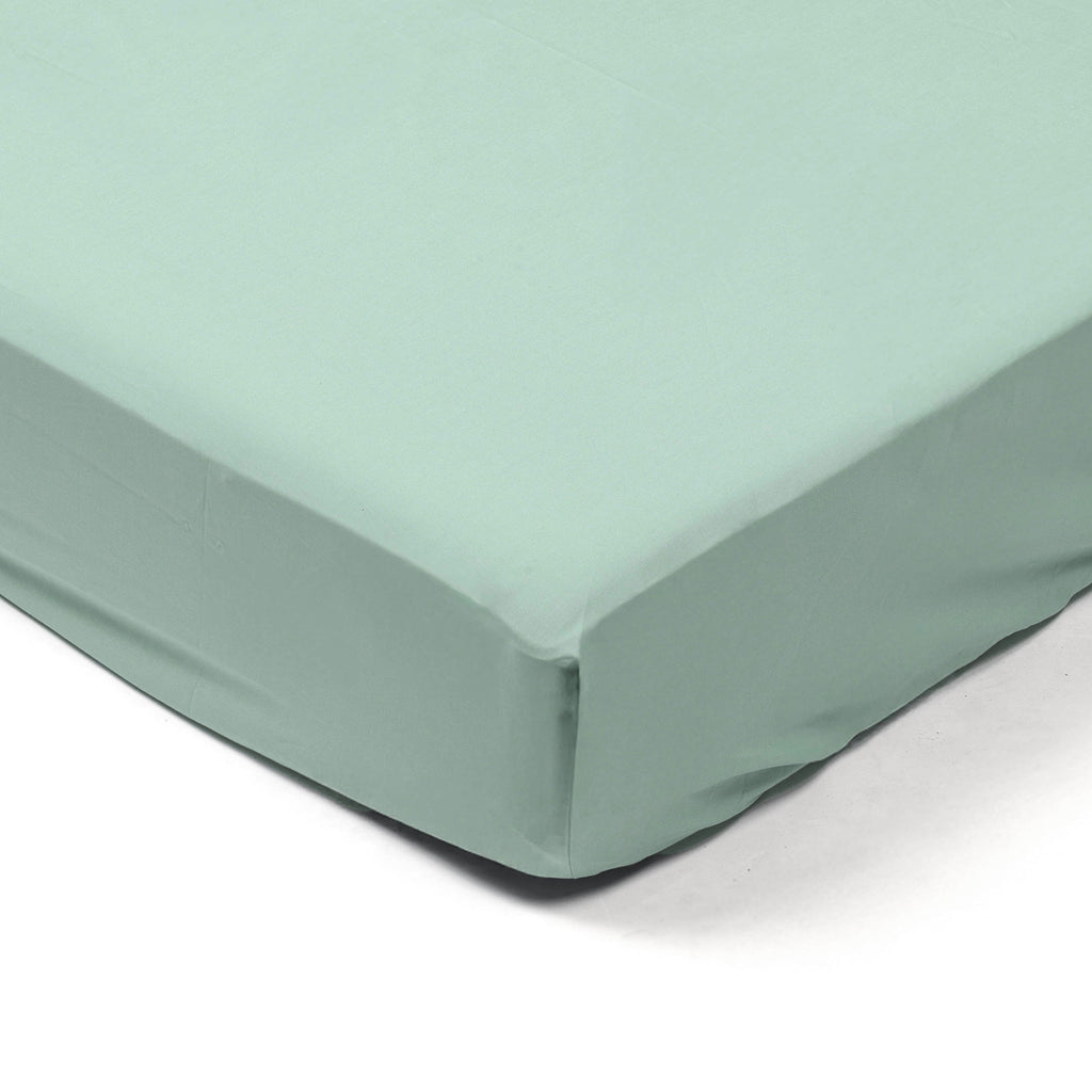 Spannbetttuch – Perkal 200 TC (Soft Green)