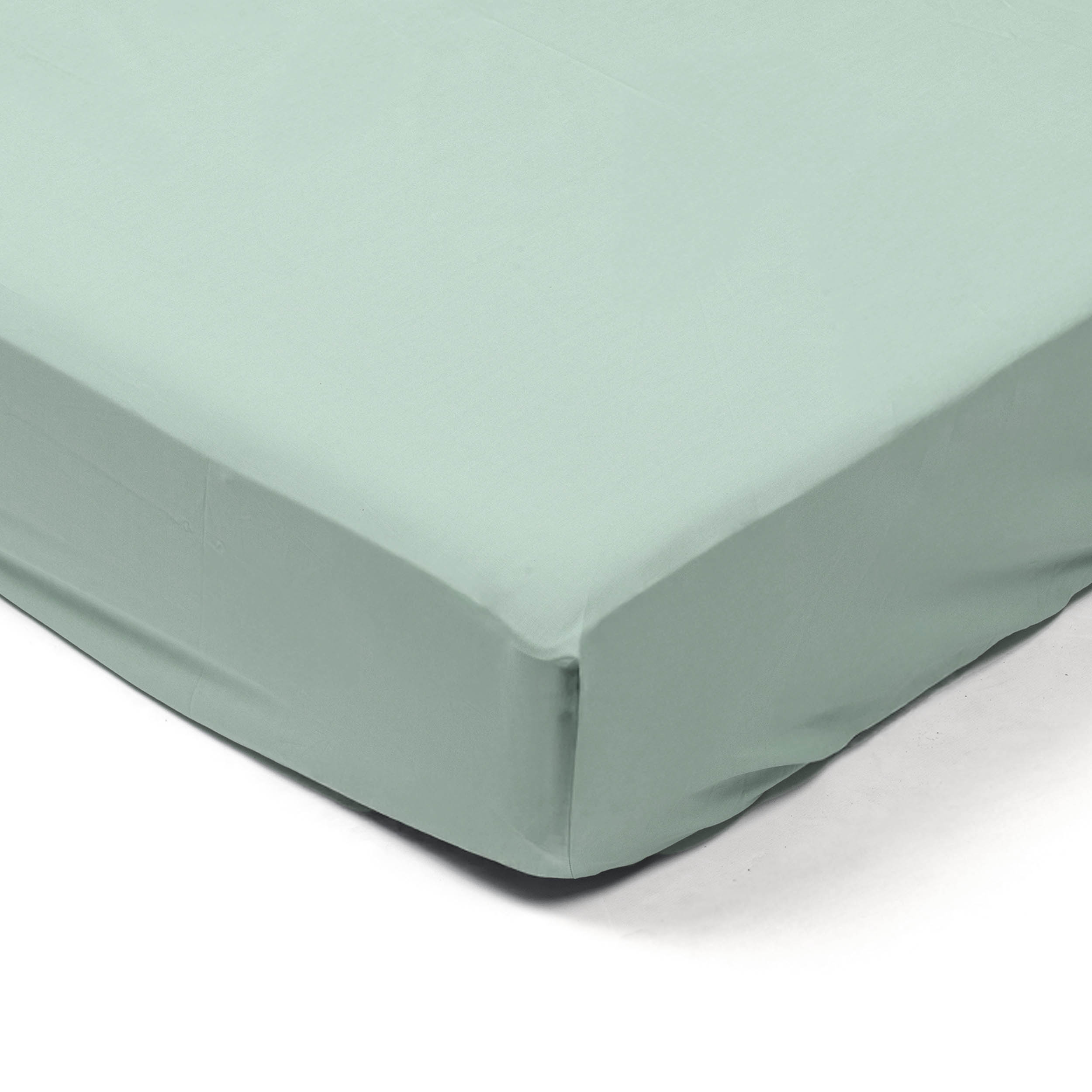 Spannbetttuch – Perkal 200 TC (Soft Green)