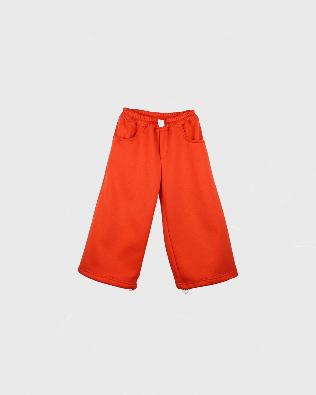 Set | Rotes Sweatshirt mit umgeschlagenem Kragen + Hose