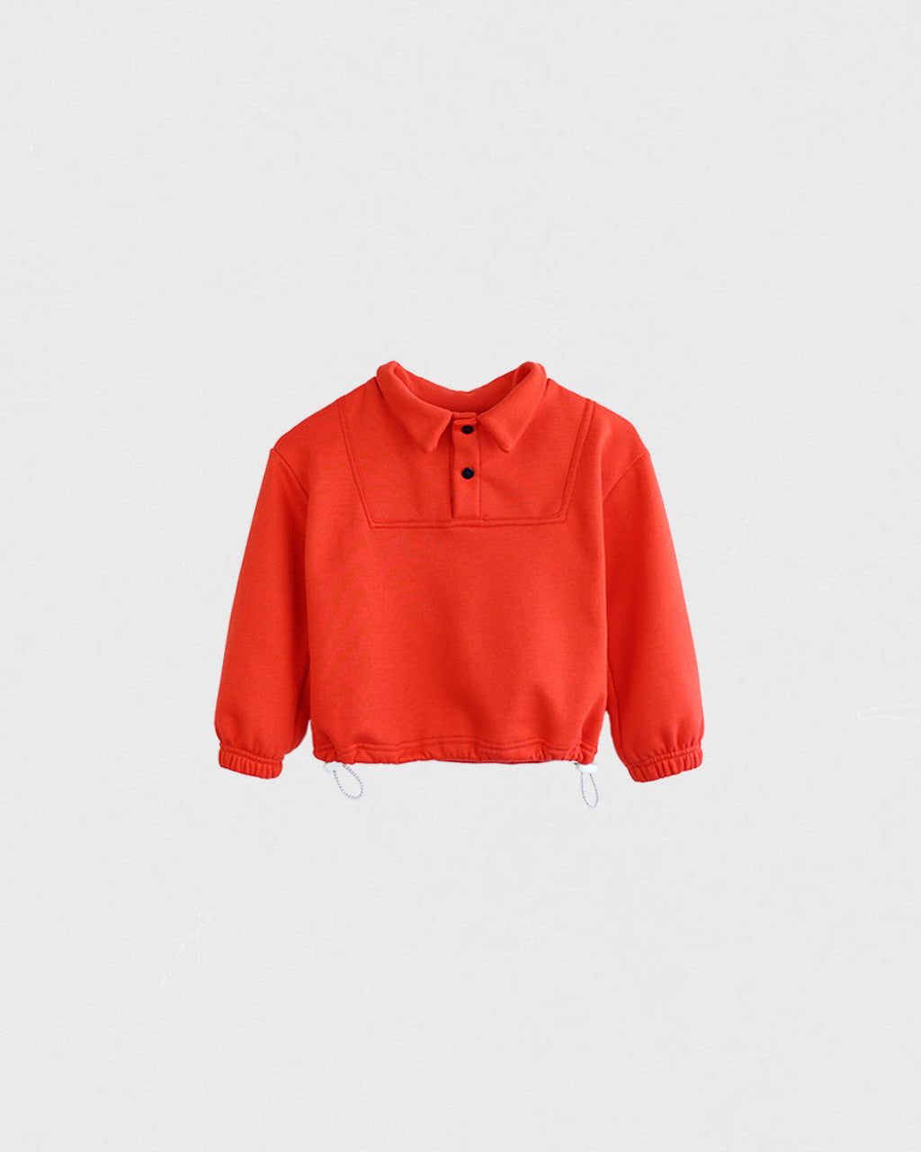 Sudadera | Cuello con solapas rojo