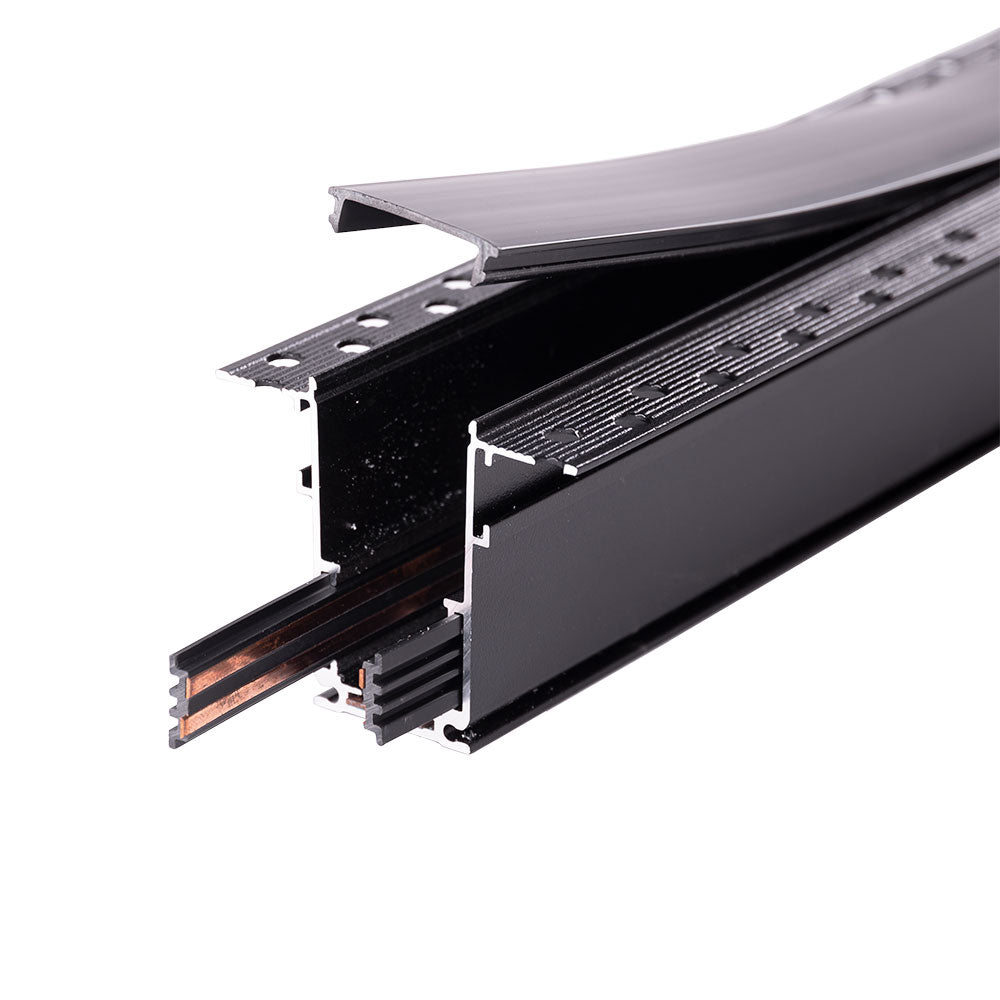 Trilha Magnético Recesso 20Mm Preto 1M