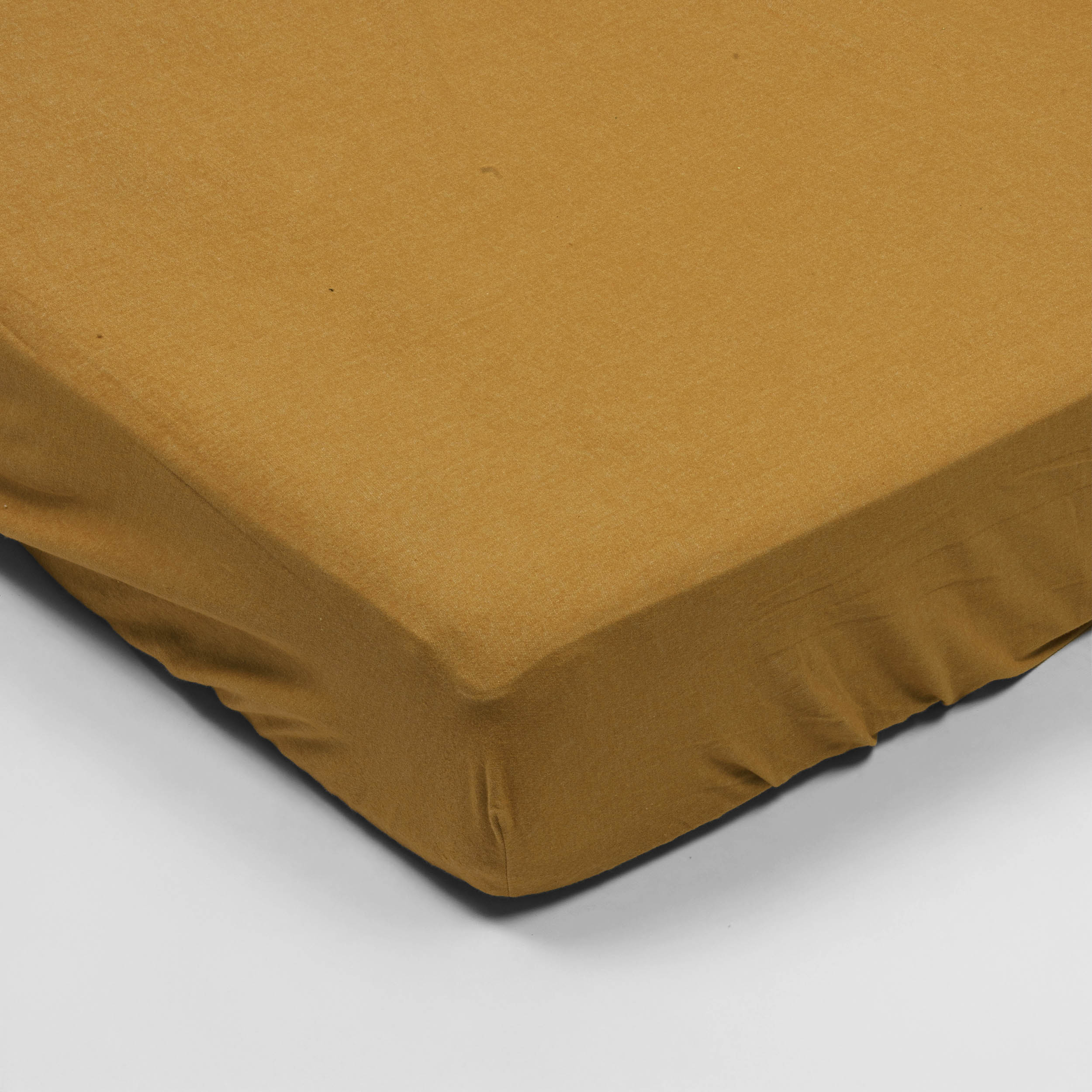 Spannbetttuch - Flanell (Senf)