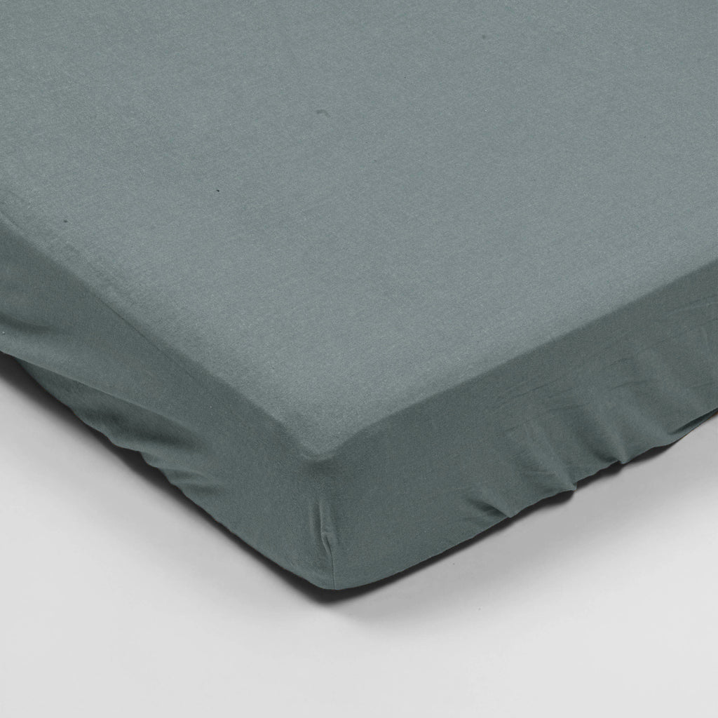 Spannbetttuch - Flanell (Grau)