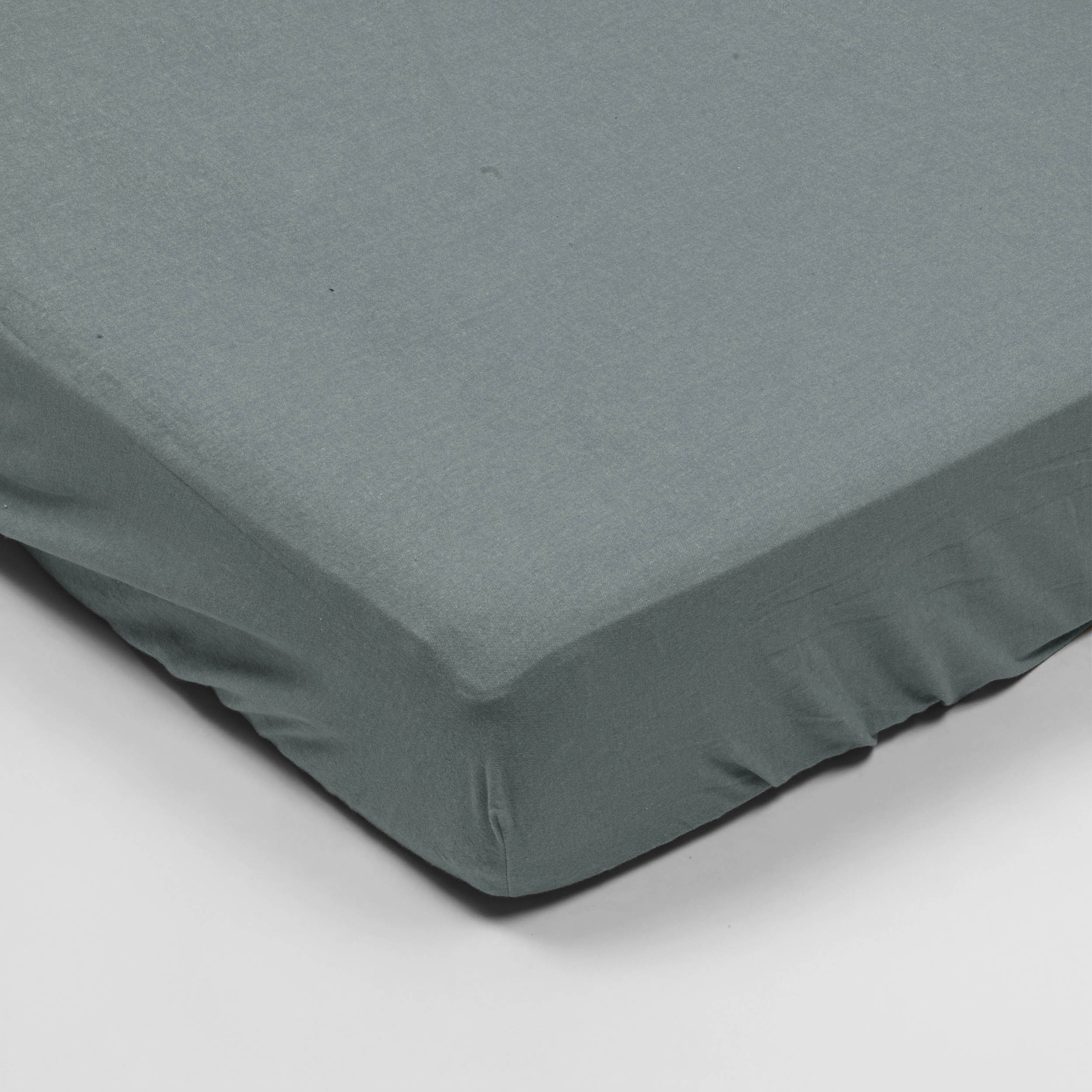 Spannbetttuch - Flanell (Grau)