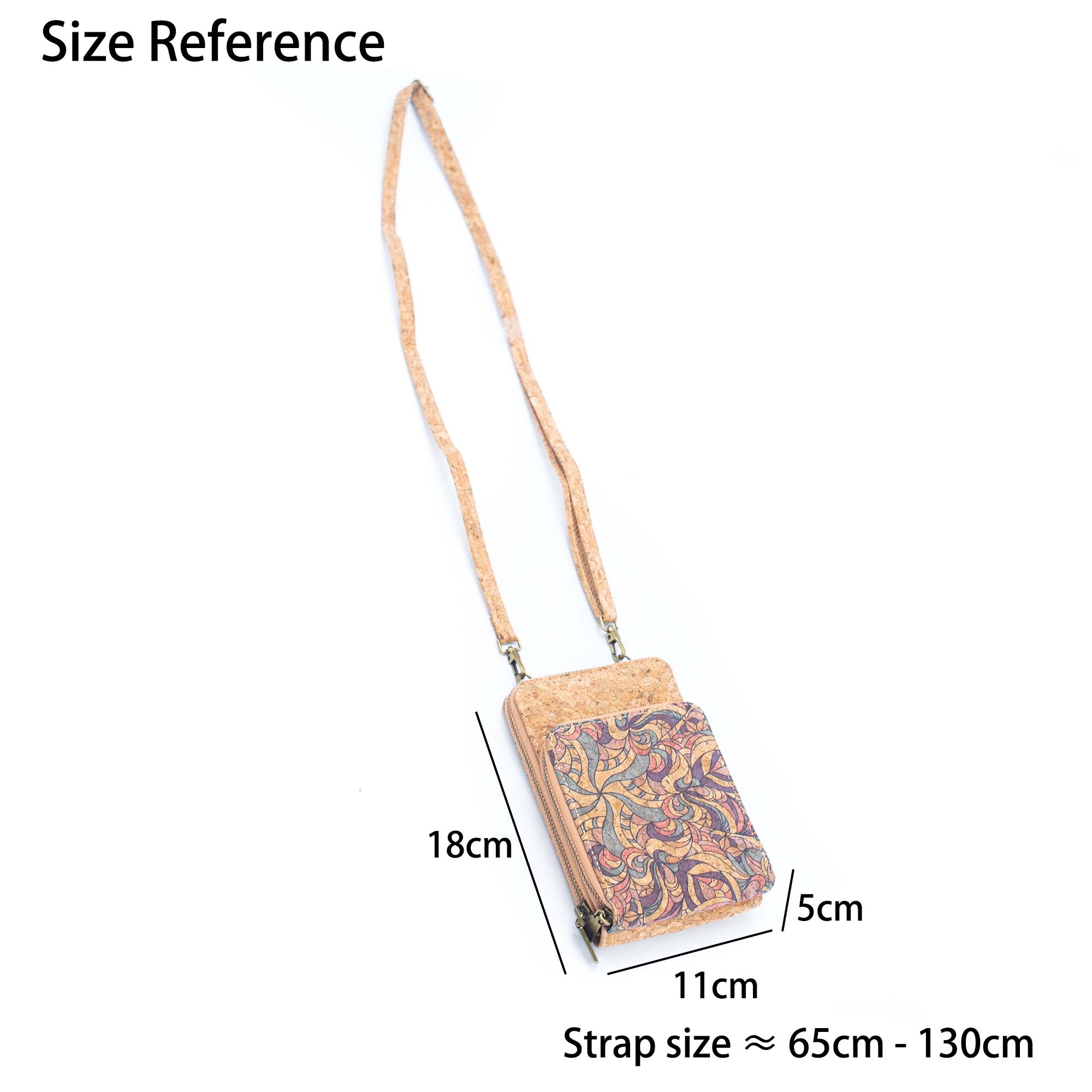 Handytasche aus Naturkork für Damen, Umhängetasche BAGD-2240