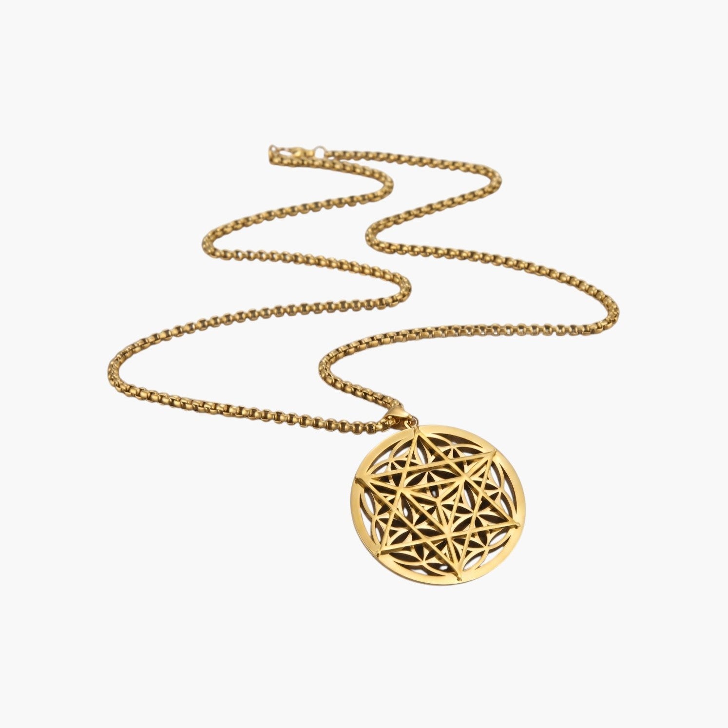 Colar Merkaba em Aço Inoxidável