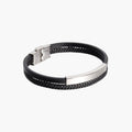 Pulsera de Cuero y Acero Inoxidable