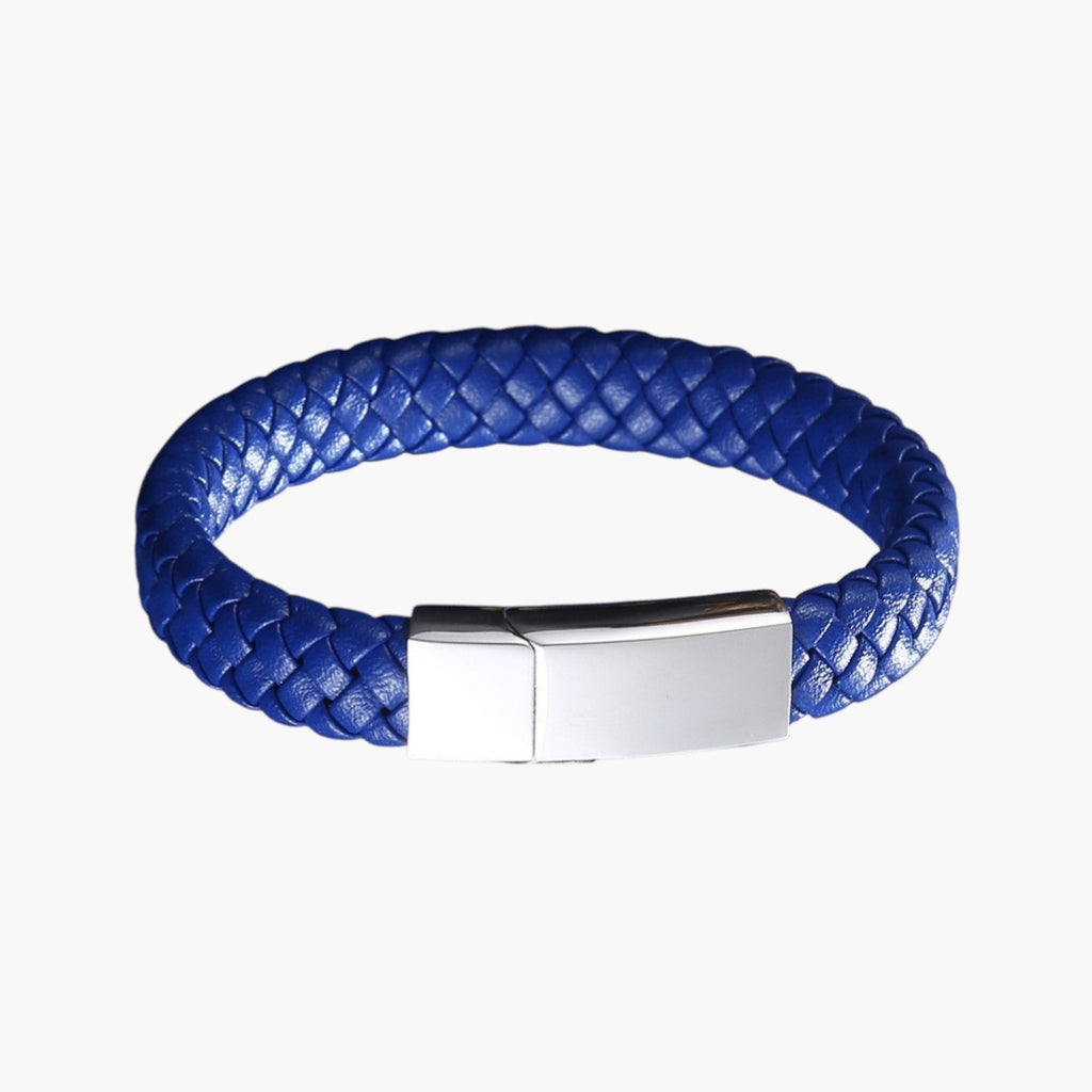 Personalisiertes Lederarmband aus Edelstahl