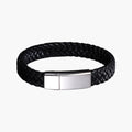 Personalisiertes Lederarmband aus Edelstahl
