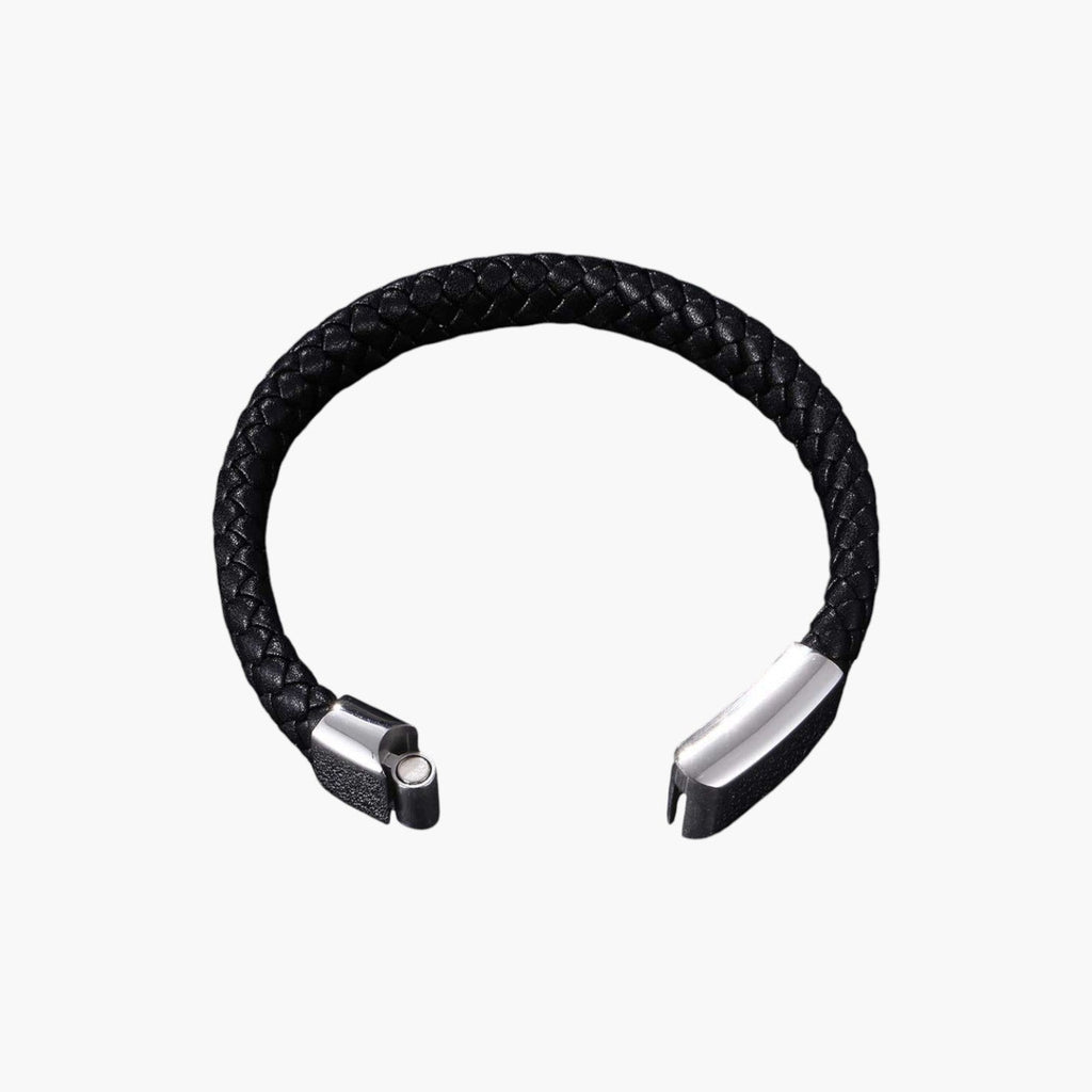 Personalisiertes Lederarmband aus Edelstahl