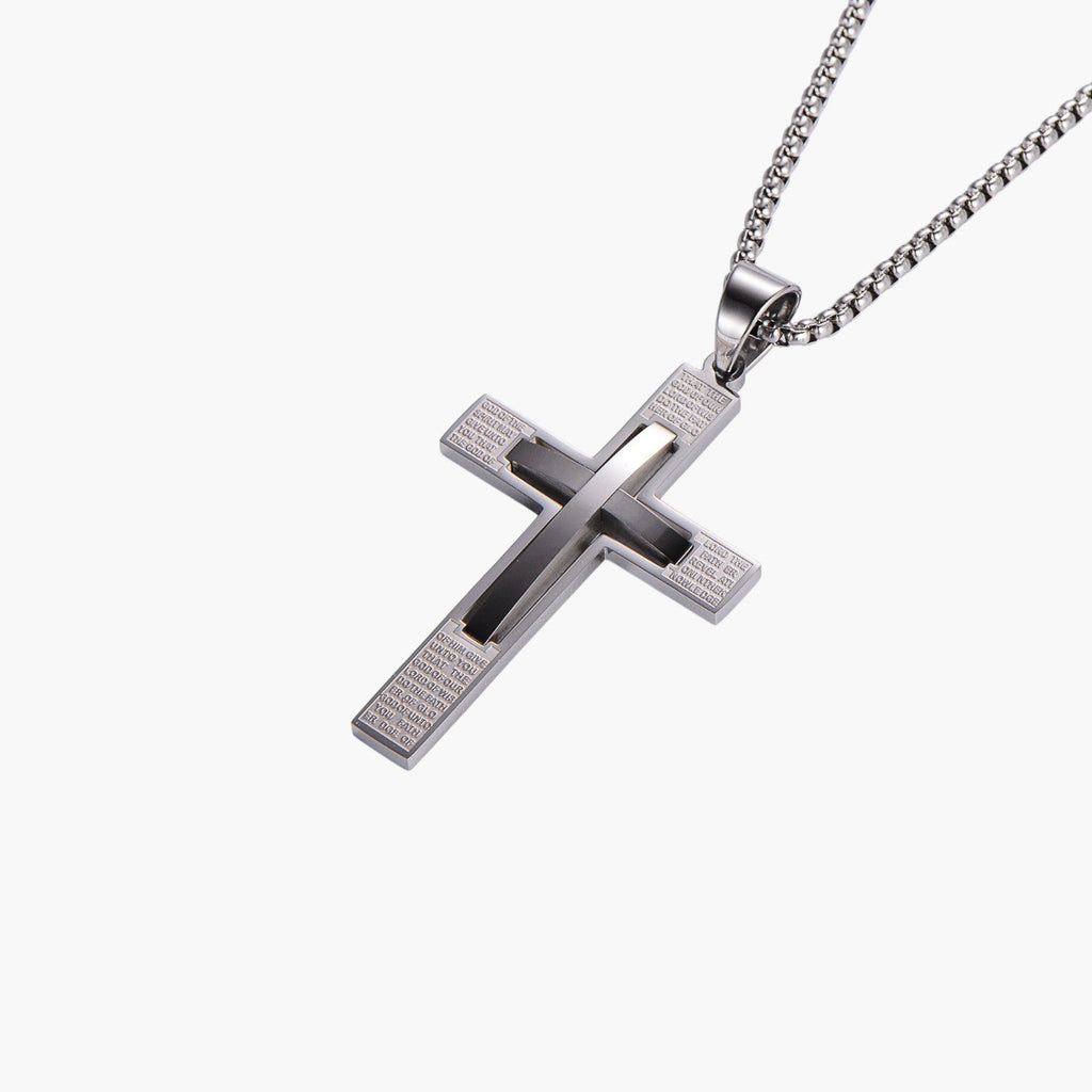 Collar Cruz de Acero Inoxidable