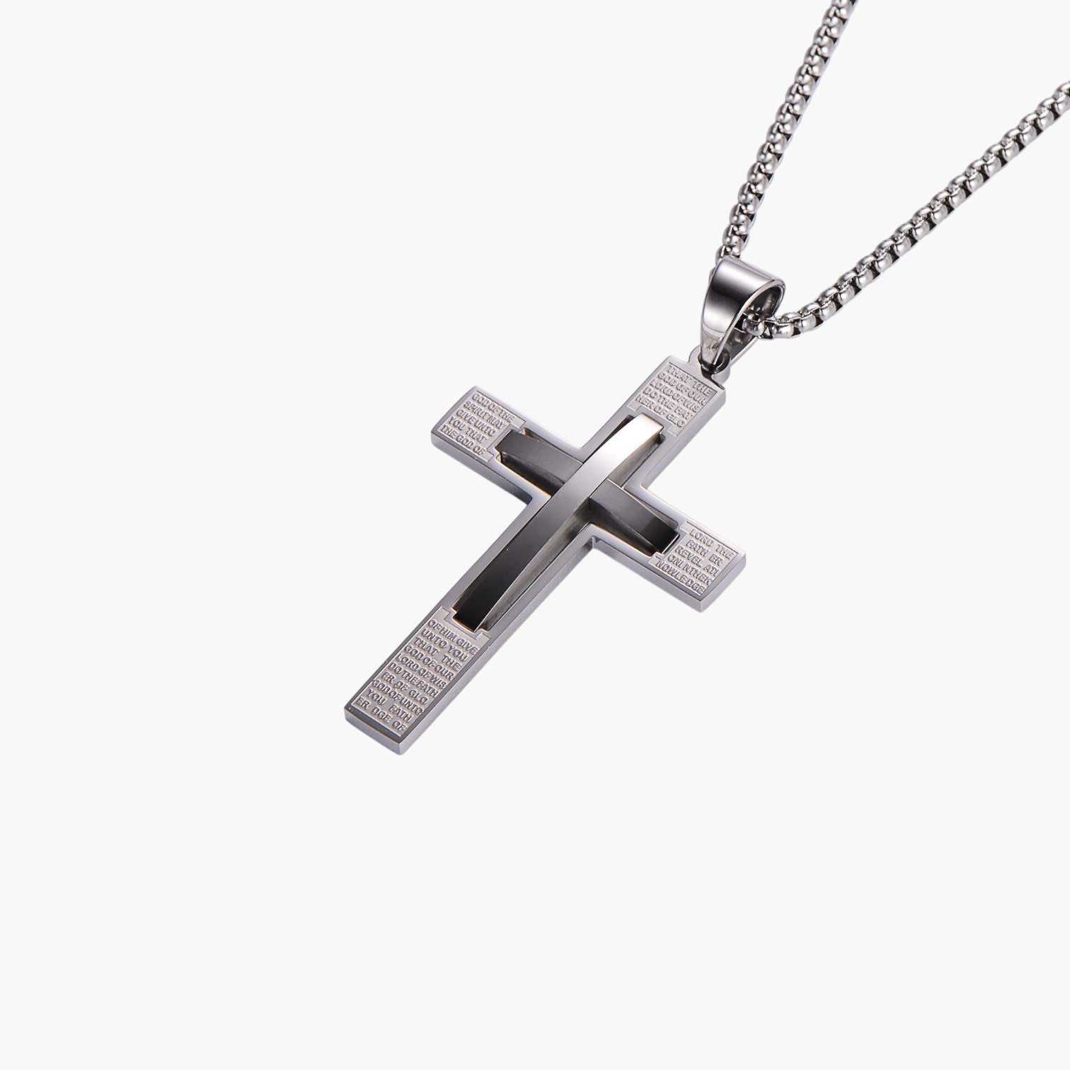 Colar Cruz em Aço Inoxidável