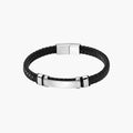 Pulsera de cuero y acero inoxidable 316L