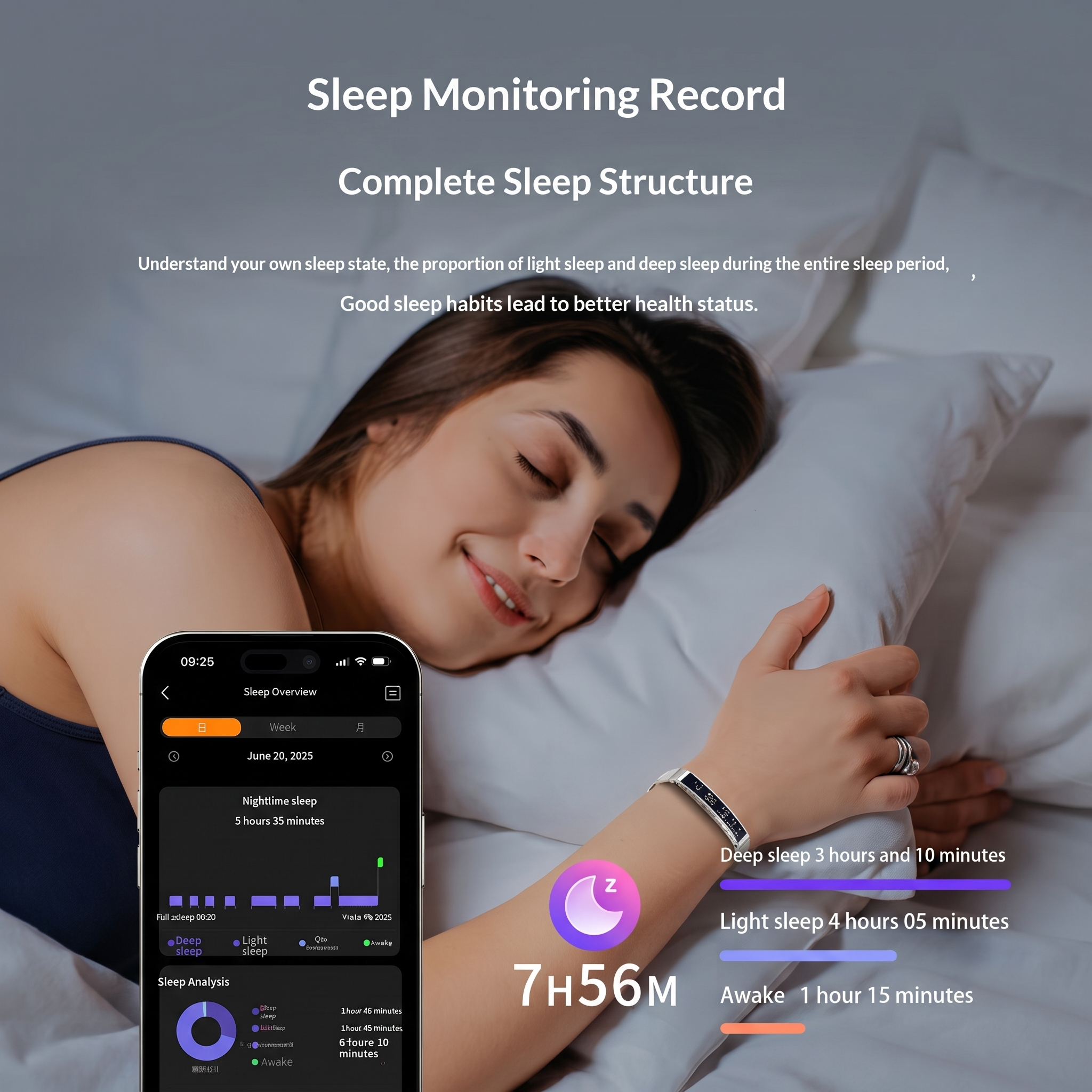 Pulseira Inteligente B3 com Monitorização de Saúde