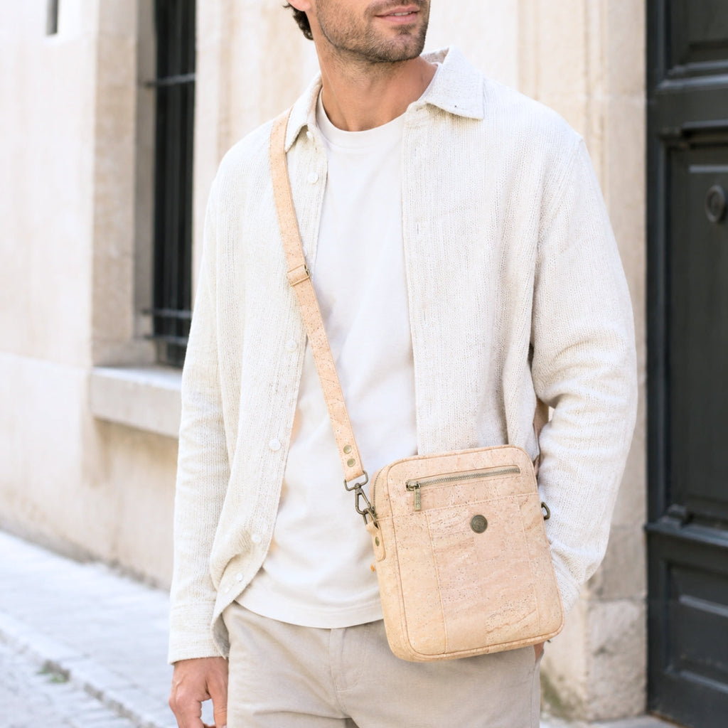 Bandolera de Corcho para Hombre de Gran Capacidad BDCS-BAG-2313