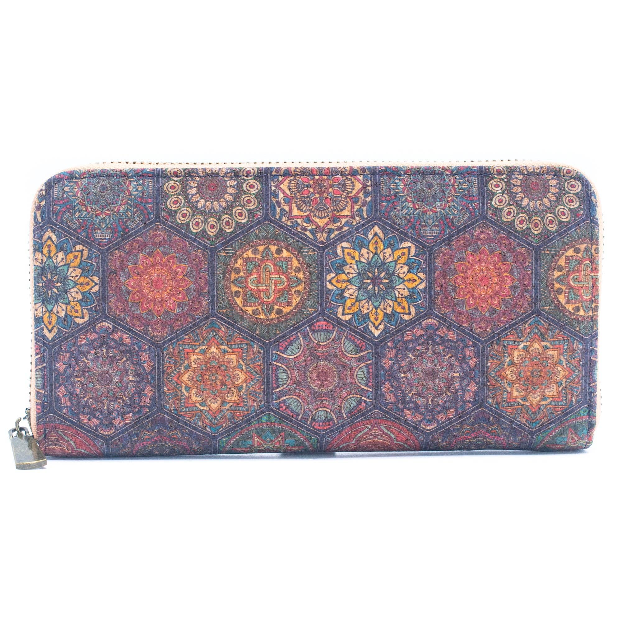 Various patterns natural cork women zipper card wallet- Vegan Cork Wallet BAG-2219