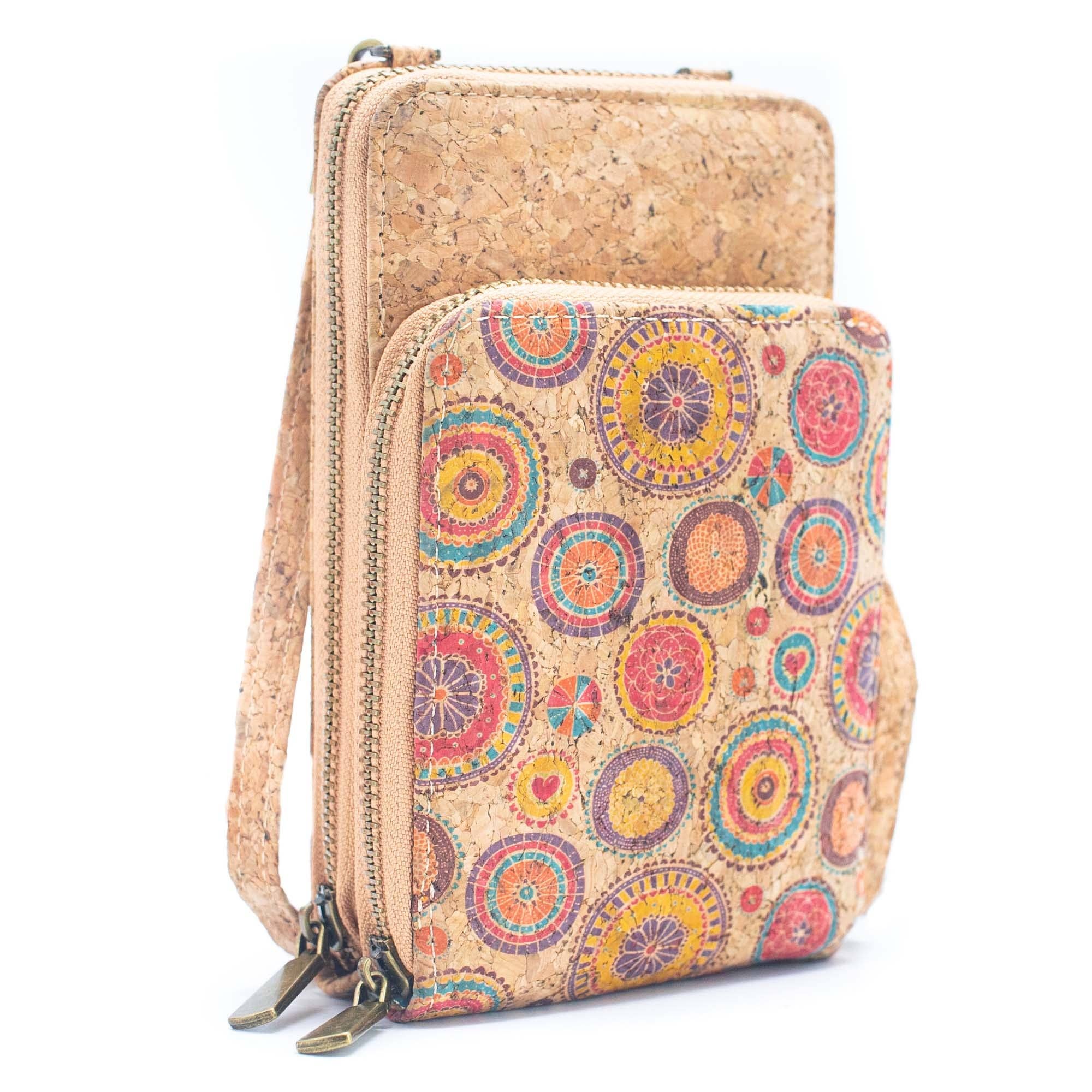 Natural Cork Women's Crossbody Phone Wallet BAGD-2240