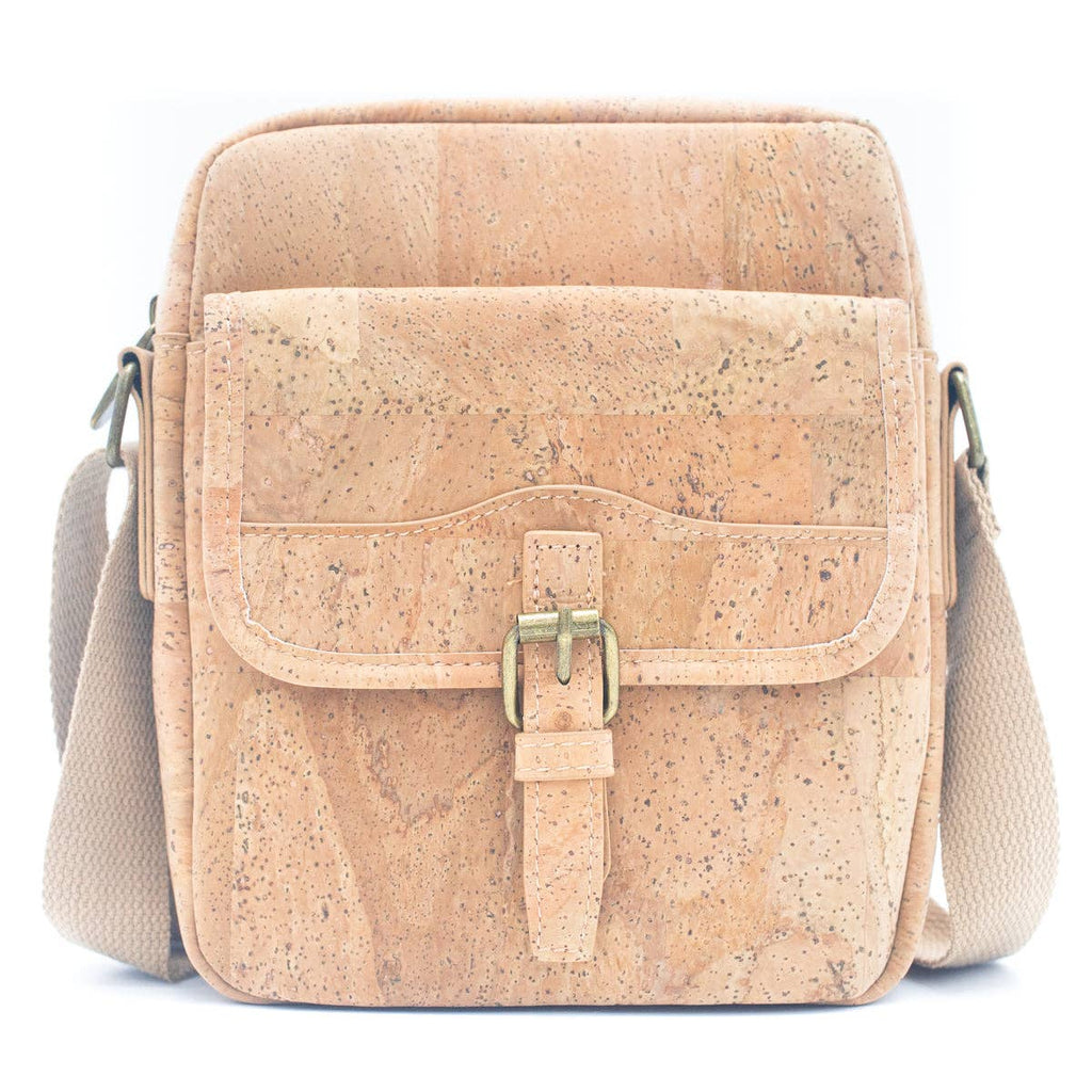 Umhängetasche für Herren aus Naturkork, Magnetverschluss BAG-2272