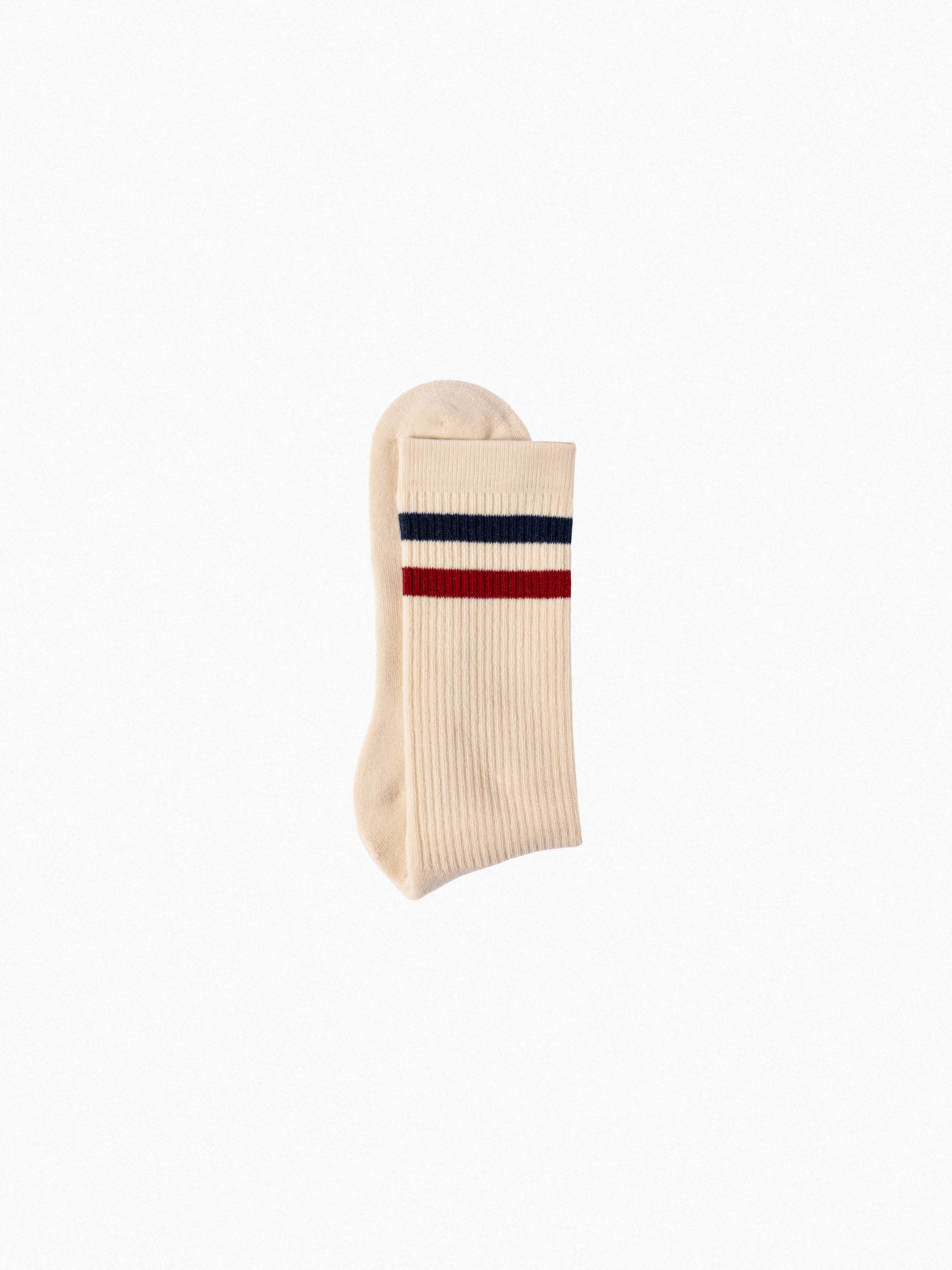 Athletic socks  - Vintage - double stripes red/blue