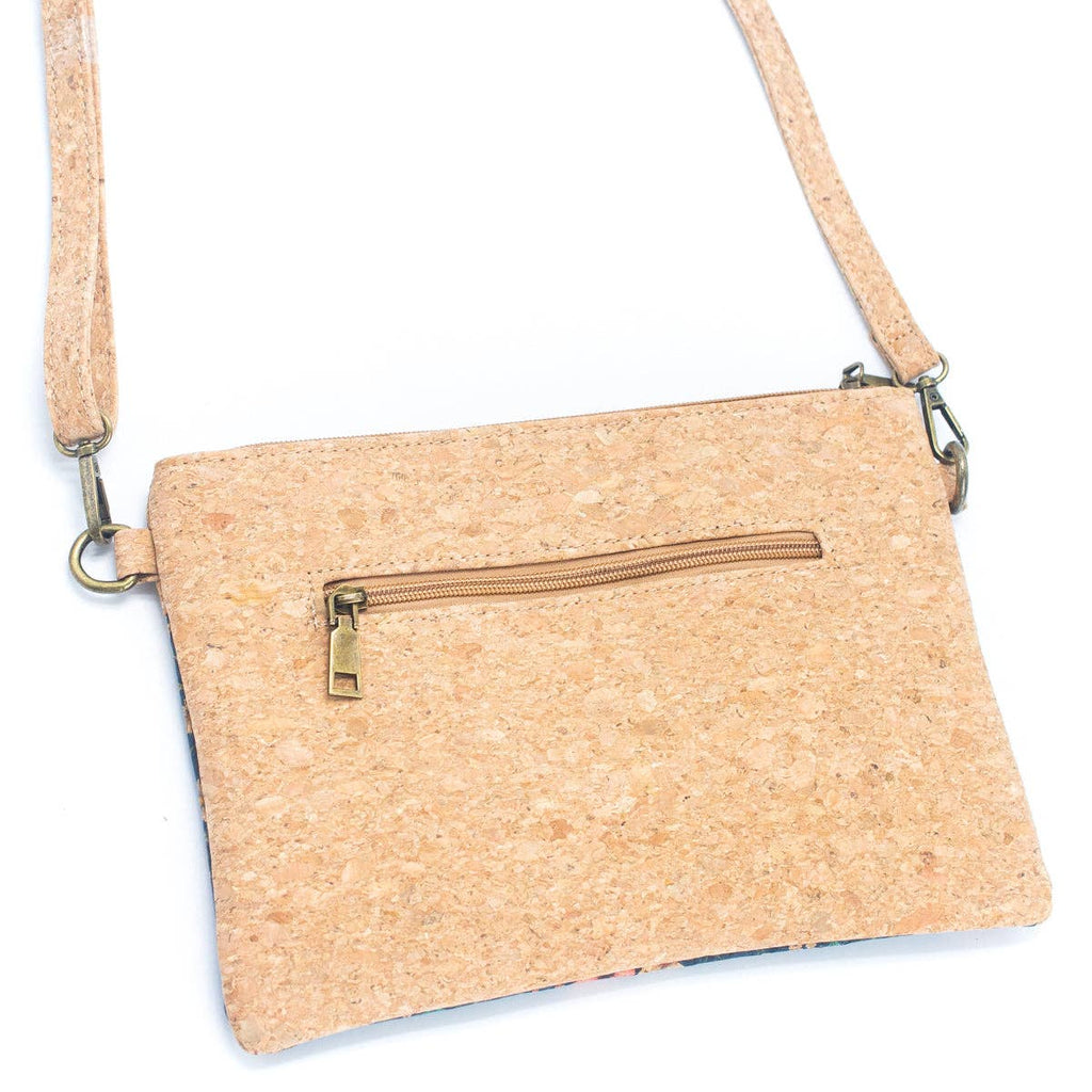 Corcho natural con diseño estampado - Bolso de bandolera y cartera de mano para mujer BAG-2248