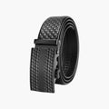 Cinturón de piel auténtica con hebilla automática para hombre