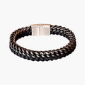 Pulsera de Cuero y Acero Inoxidable