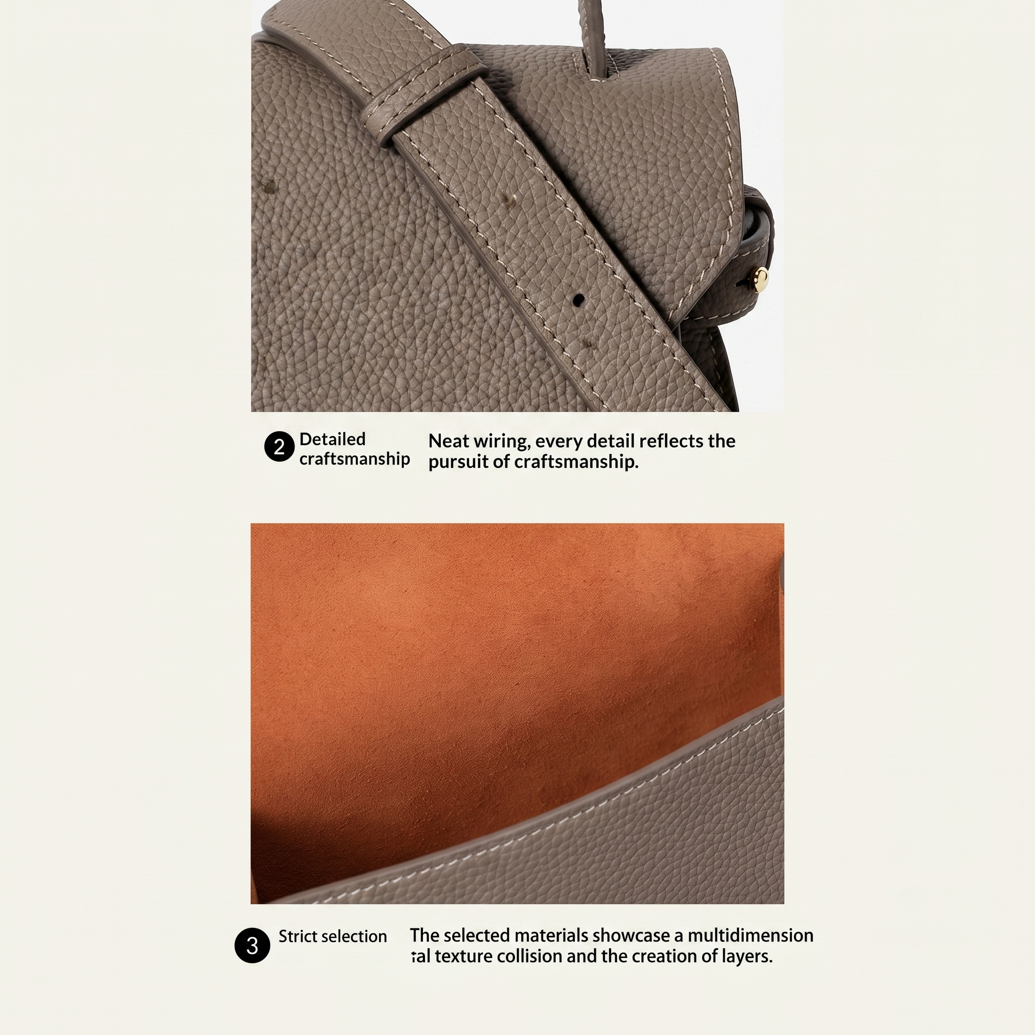 Mala Tiracolo Minimalista em Pele Genuína