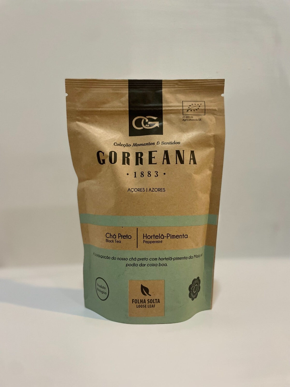 80g Gorreana Black Tea with Peppermint Loose Leaf from Azores Bold & Refreshing