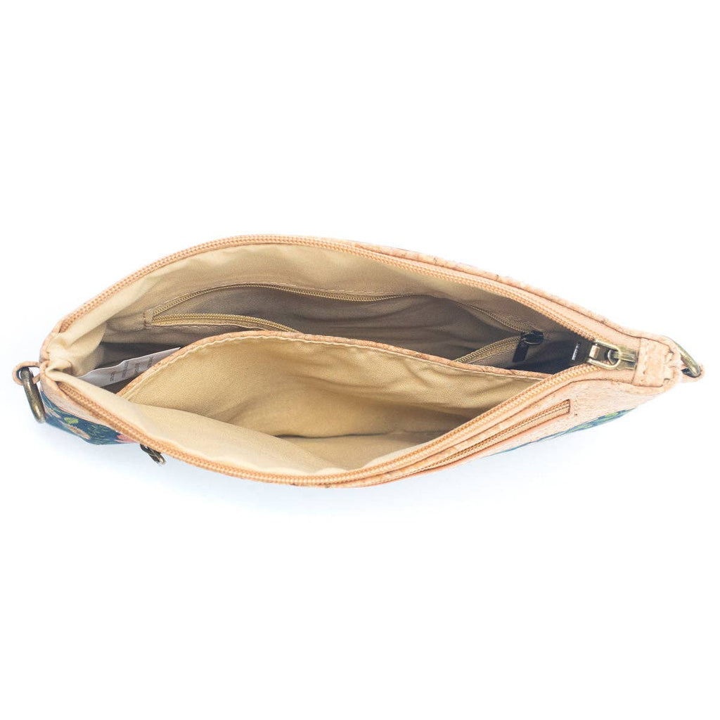 Corcho natural con diseño estampado - Bolso de bandolera y cartera de mano para mujer BAG-2248