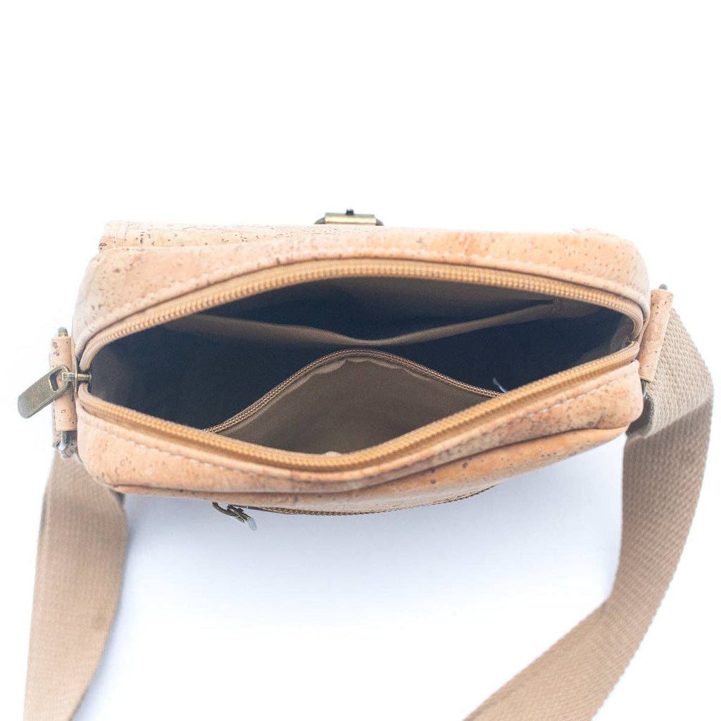Umhängetasche für Herren aus Naturkork, Magnetverschluss BAG-2272