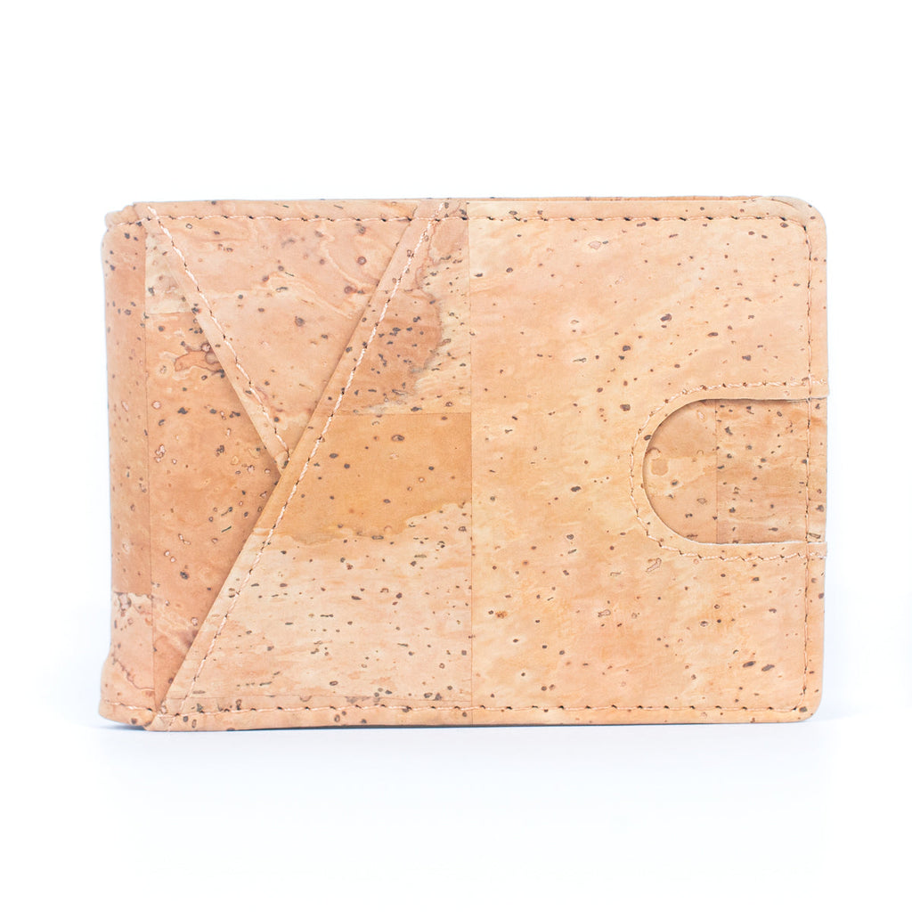 Cartera Minimalista de Corcho con Pinza para Billetes RFID Blocking Bifold BAG-2276