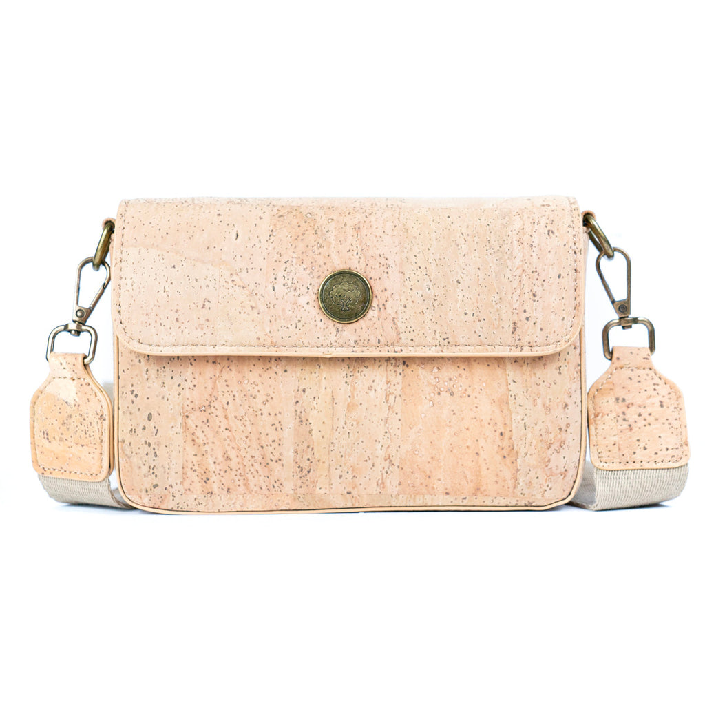 Bolso cruzado estructurado de corcho natural para mujer BDCS-BAG-2310