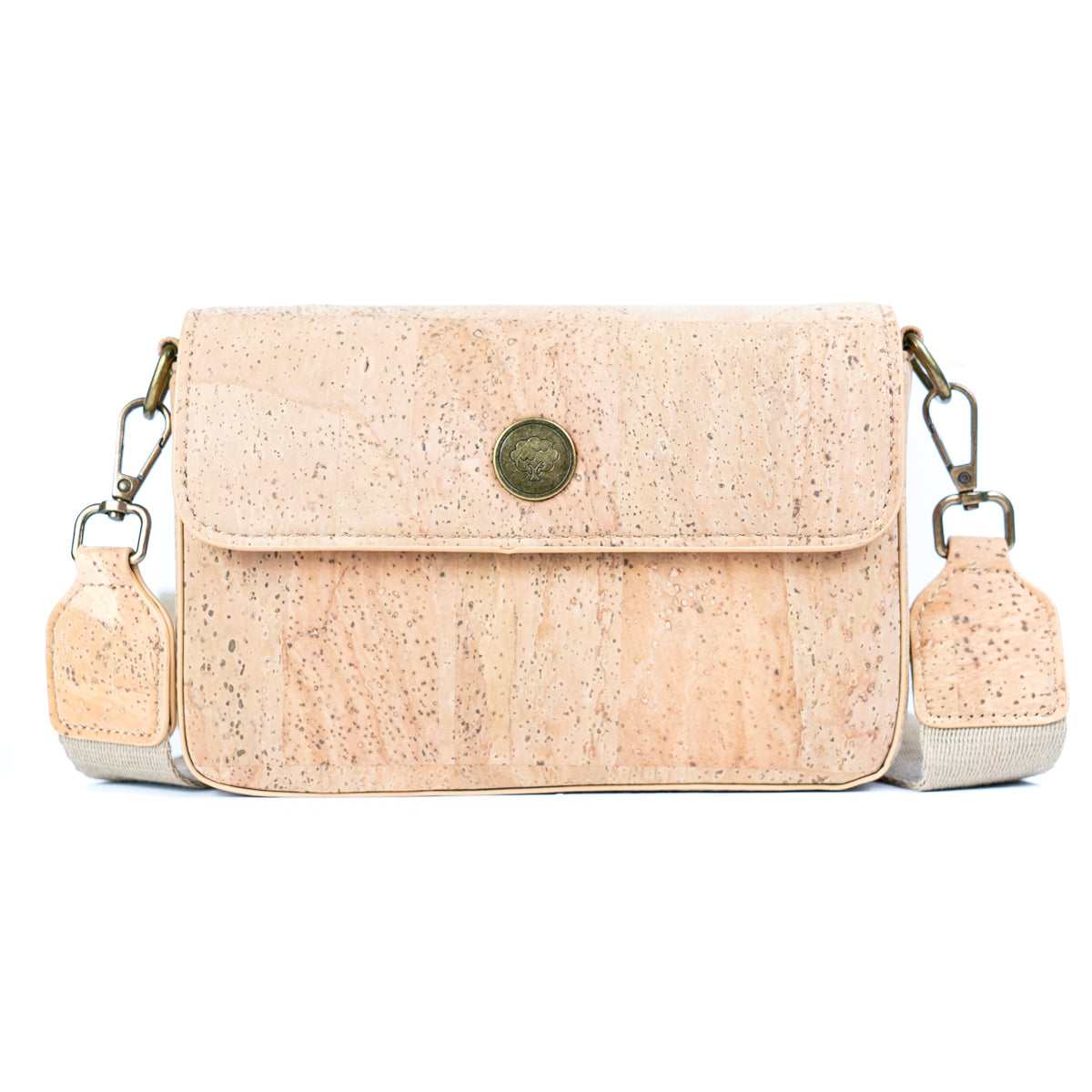 Natural Cork Structured Crossbody Bag for Women BDCS-BAG-2310
