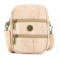 Bolso Cruzado para Teléfono de Corcho – Bandolera Vegana con Doble Cremallera BAG-2361