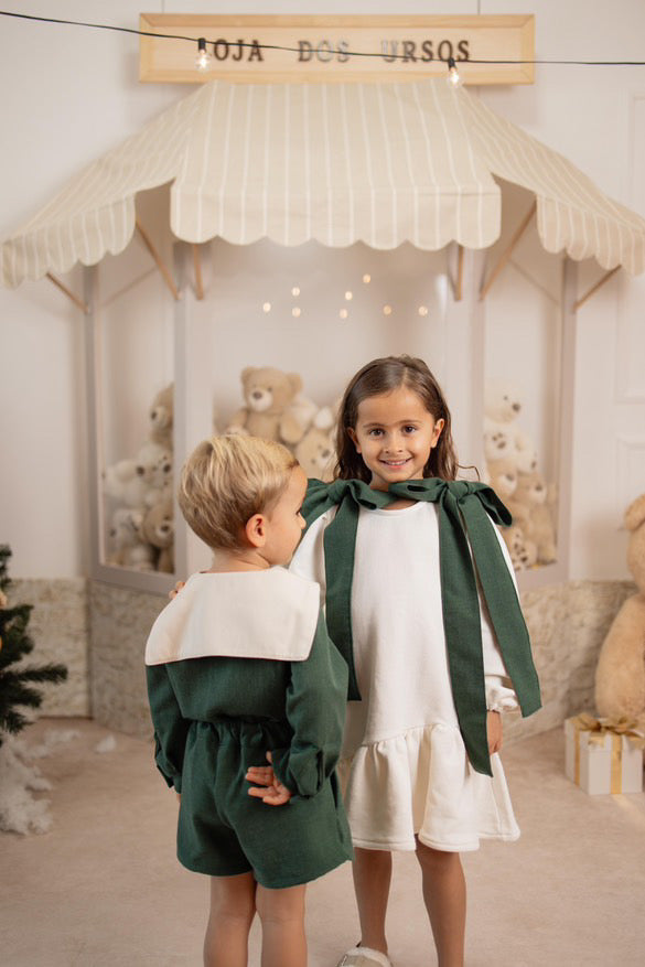 Kleid | Juliette grüne Schleifen