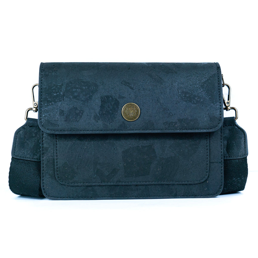 Bolso bandolera estructurado de corcho natural para mujer BDCS-BAG-2309