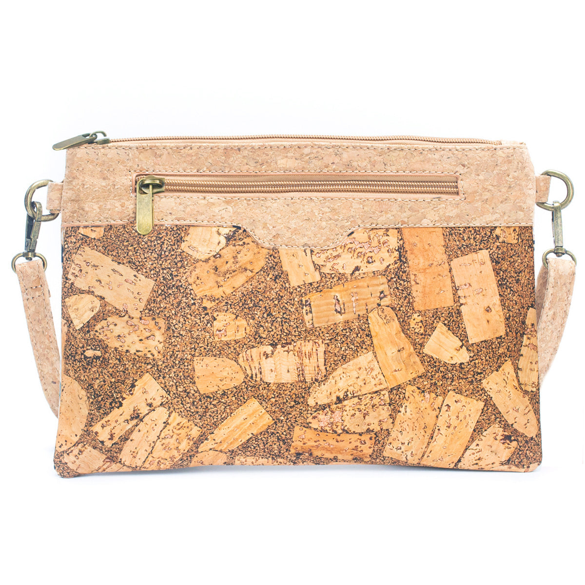 Natural Cork with Coffee Bean Fusion: Women's Crossbody Bag and Clutch Design BAG-2290