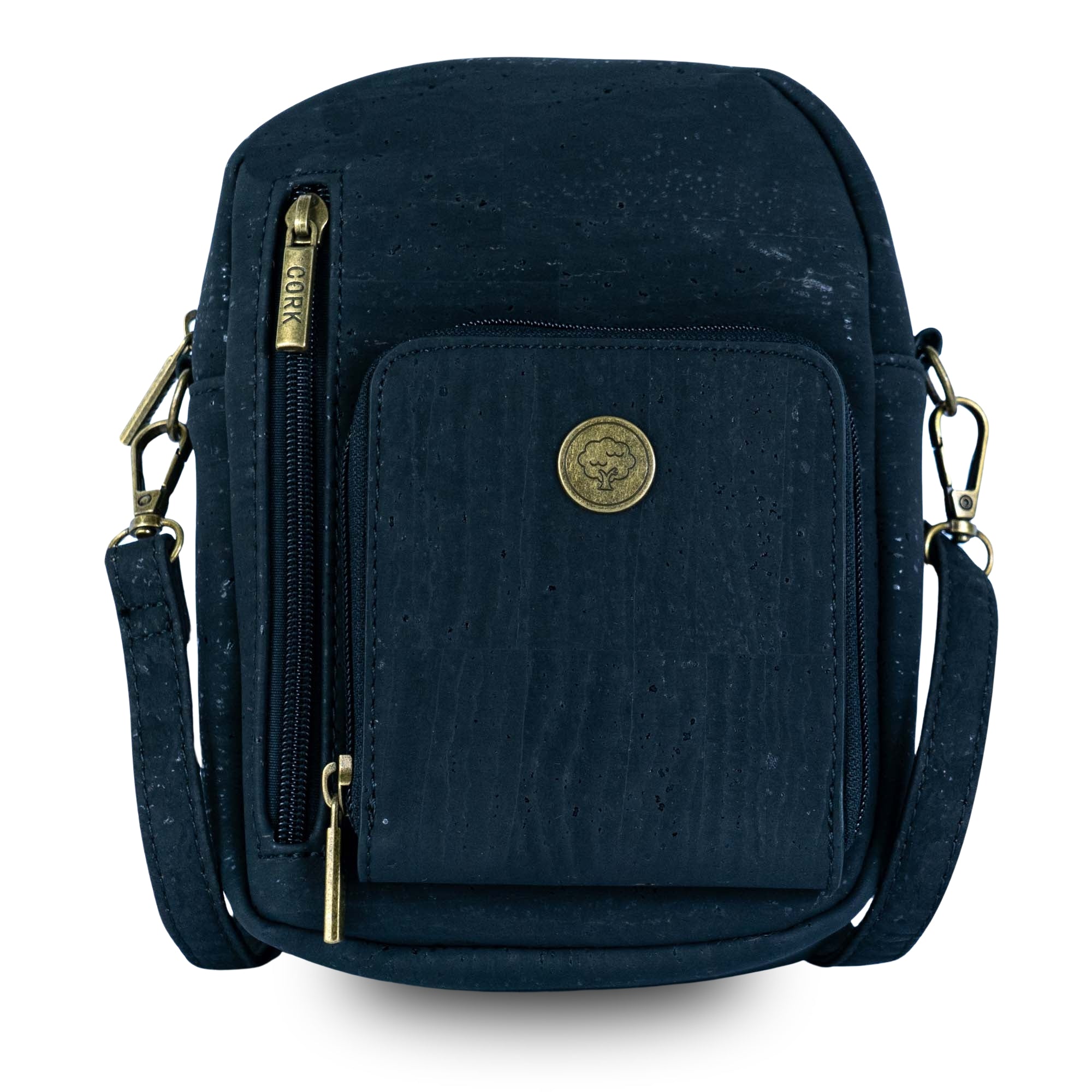 Cork Crossbody Phone Bag – Adjustable Vegan Shoulder Purse with Multi-Pockets BAG-2363