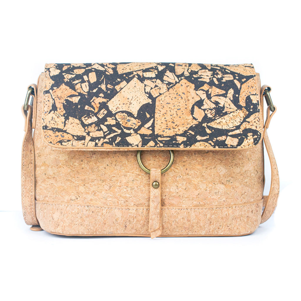 Cork and Coffee Bean Fusion Unisex Crossbody Bag BAG-2289