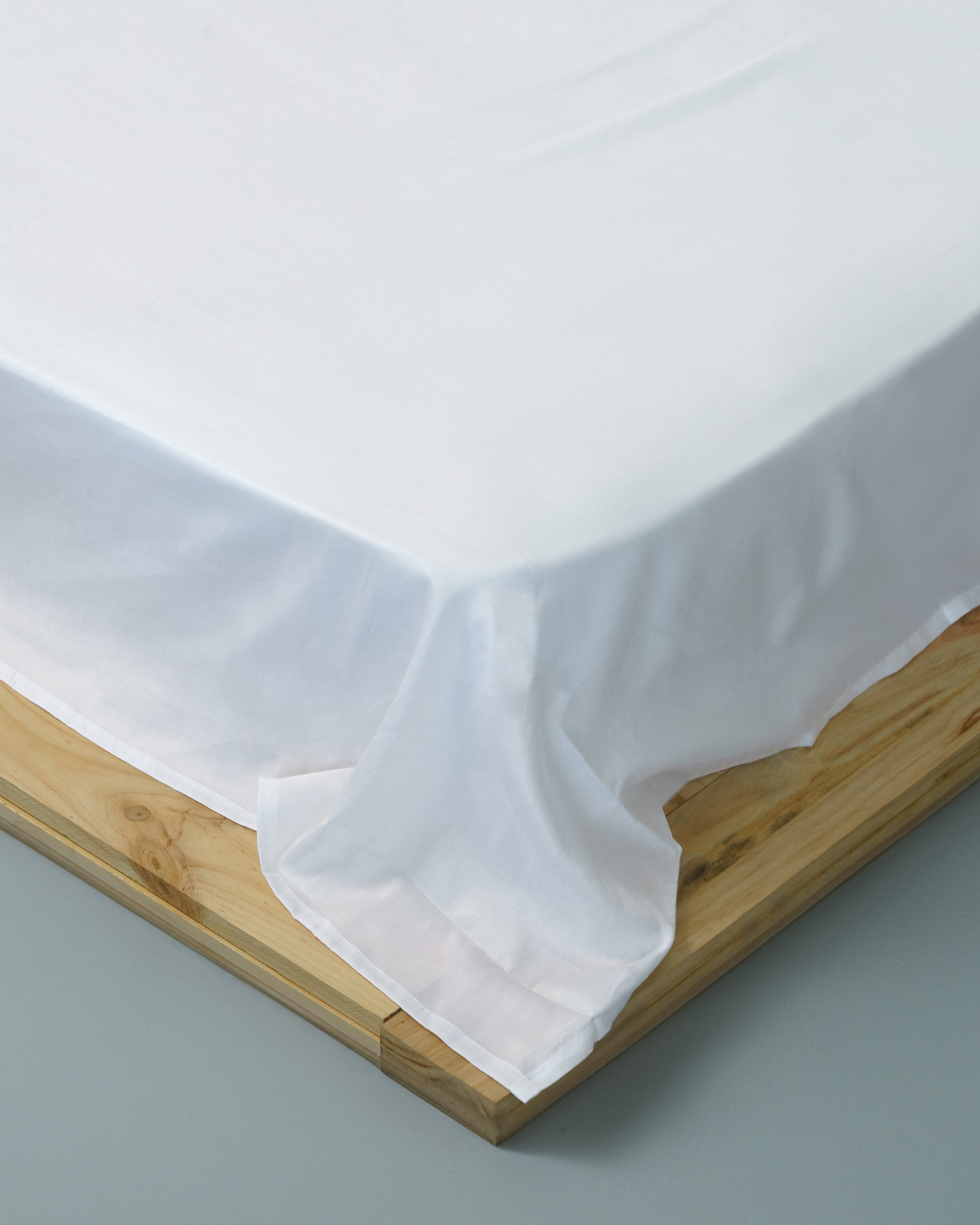 Flat sheet - 400 threads percale (White)