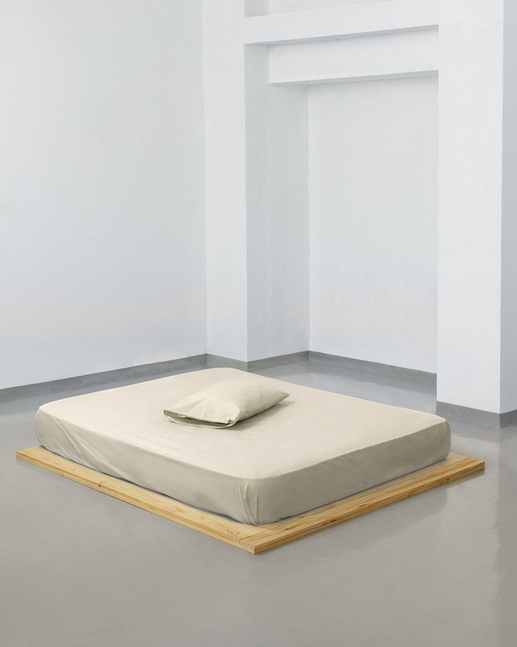Pillowcase - 200 threads percale (Light Yellow)
