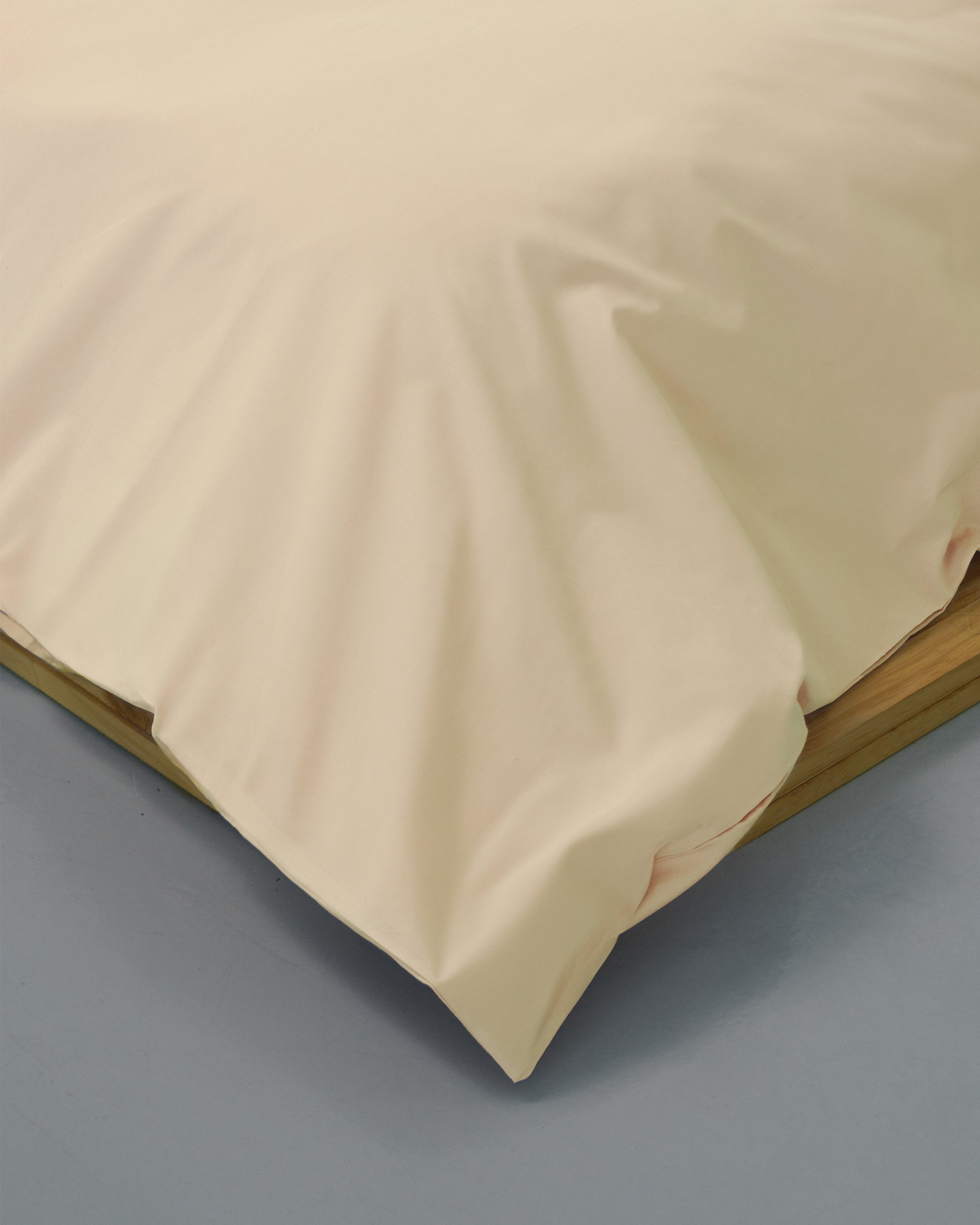 Duvet cover - 200 threads percale (Light Yellow)