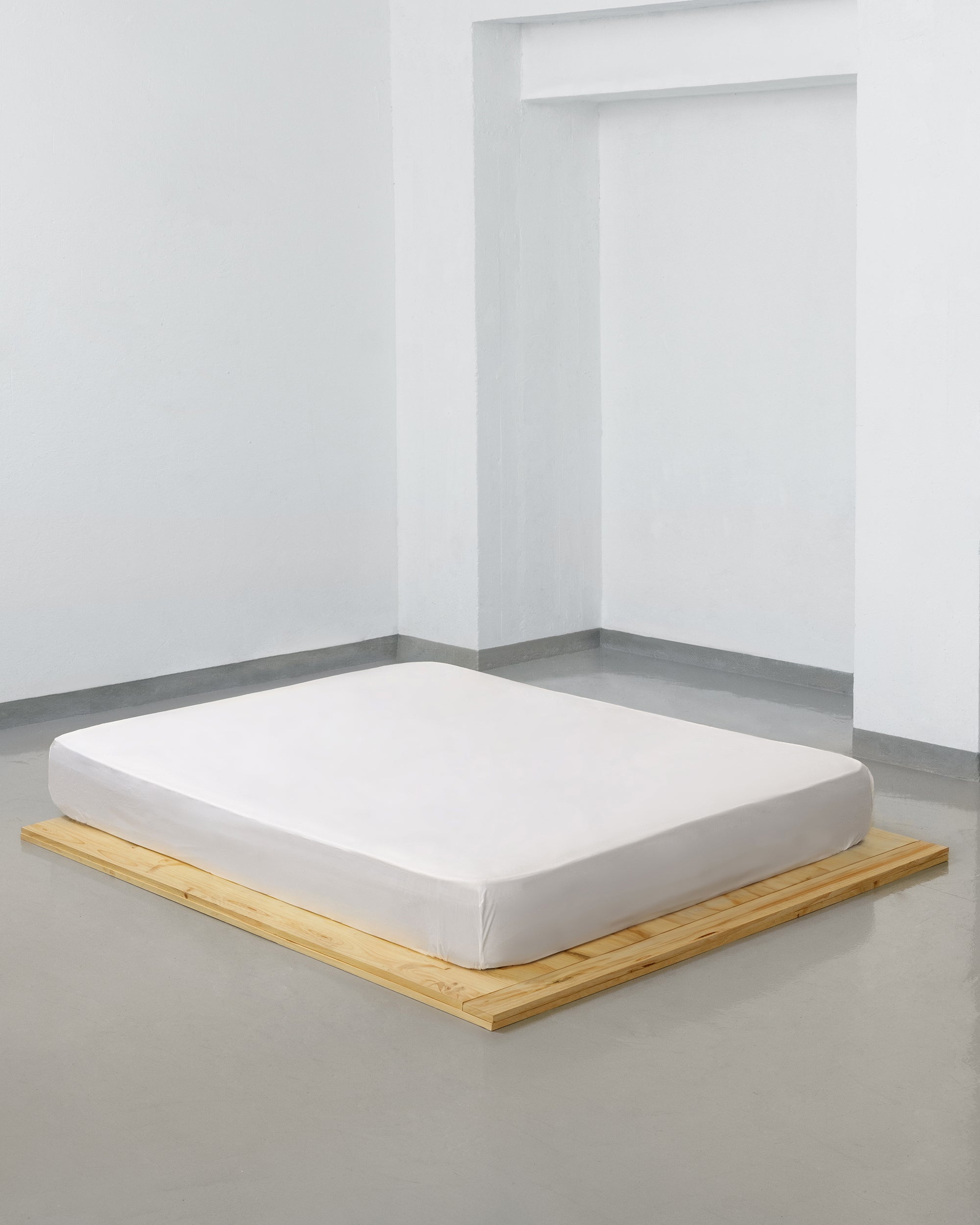 Fitted sheet - 400 threads percale (White)
