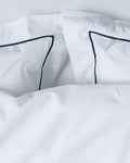 Pillowcase - 300 threads sateen (White with Black stripes)