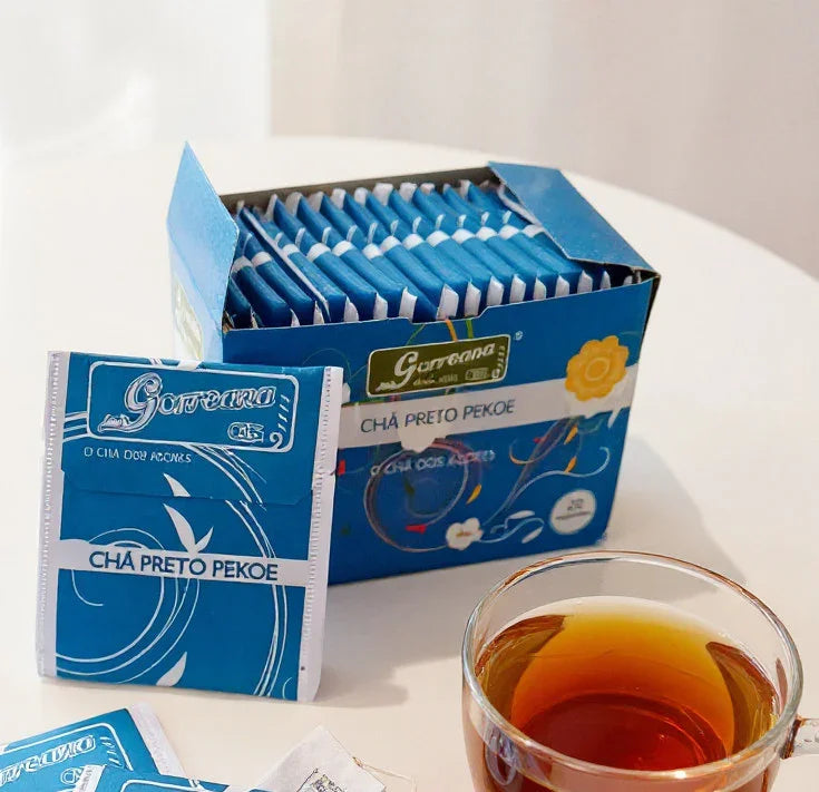 100% Organic Black Tea, Azores Gorreana Pekoe Rich Aromatic Box of 20 Teabags