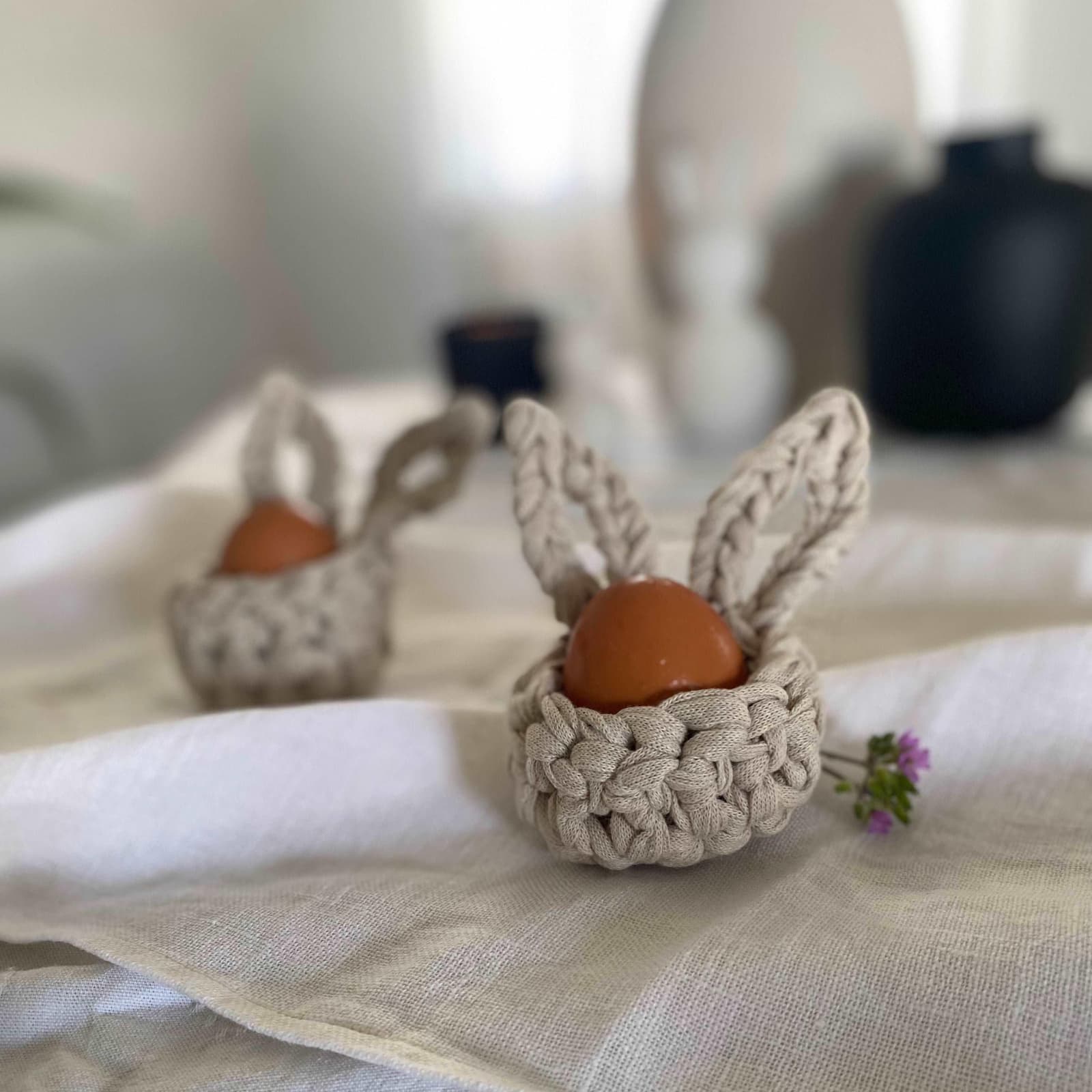 Bunny Egg Cups for Easter - Modern Easter Decor